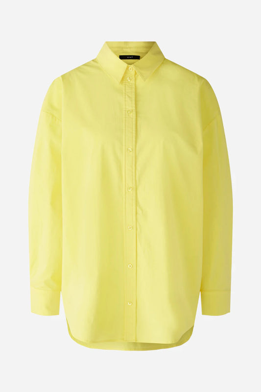 Oui Yellow Oversized Long Shirt