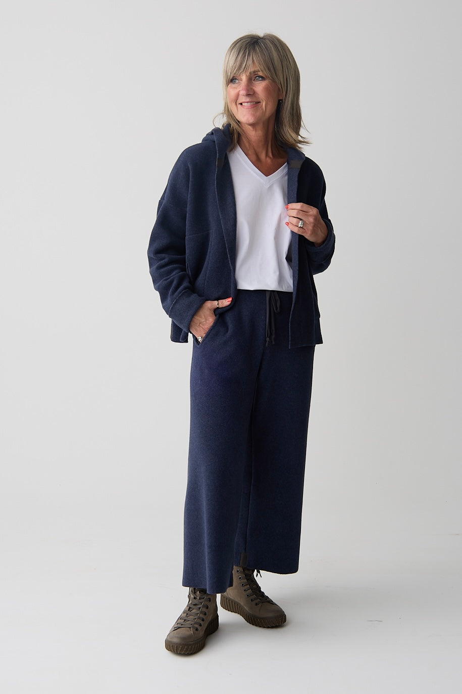 HS Evening Blue Sporty Cardigan