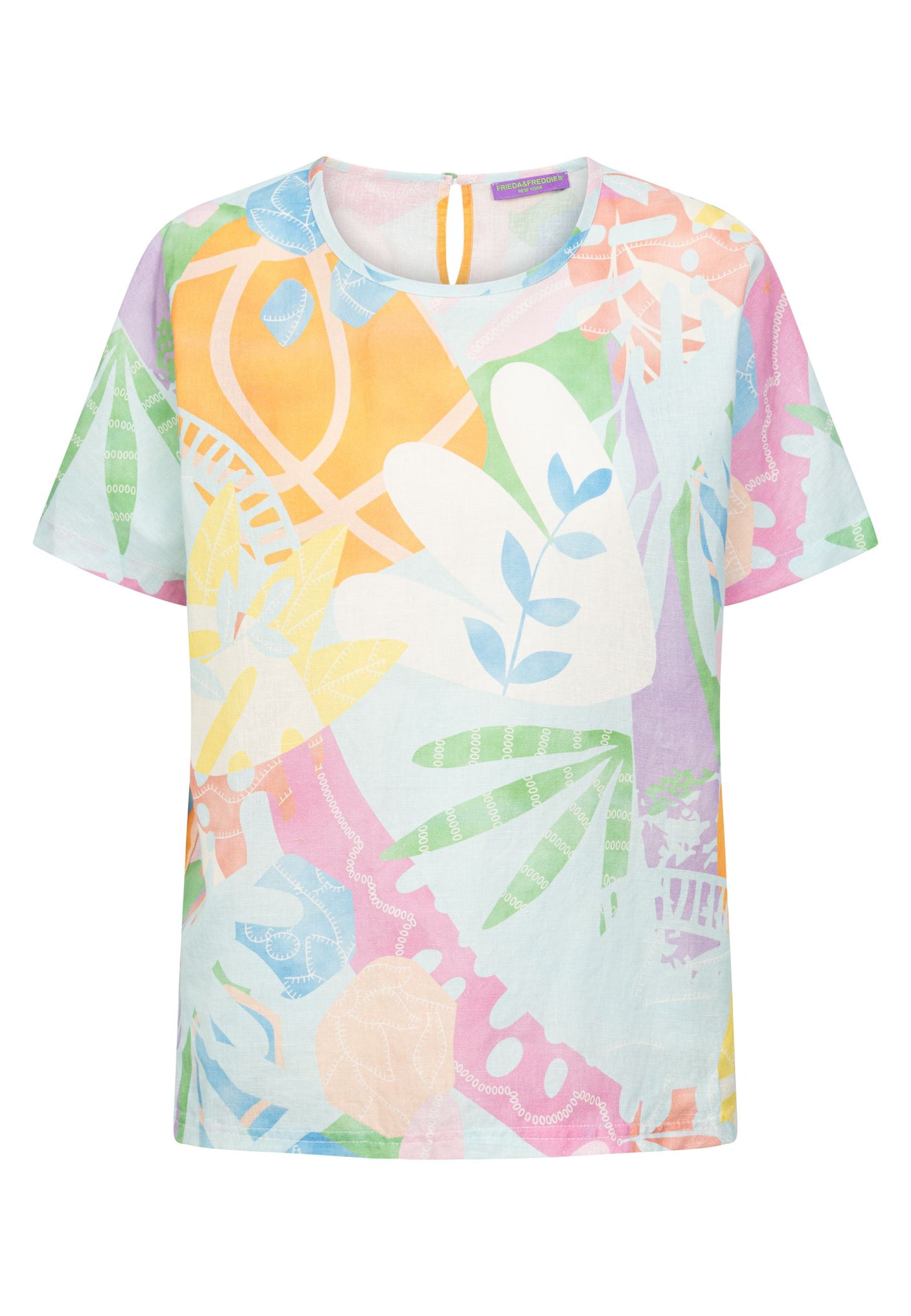 FF Rose Abstract Print Top