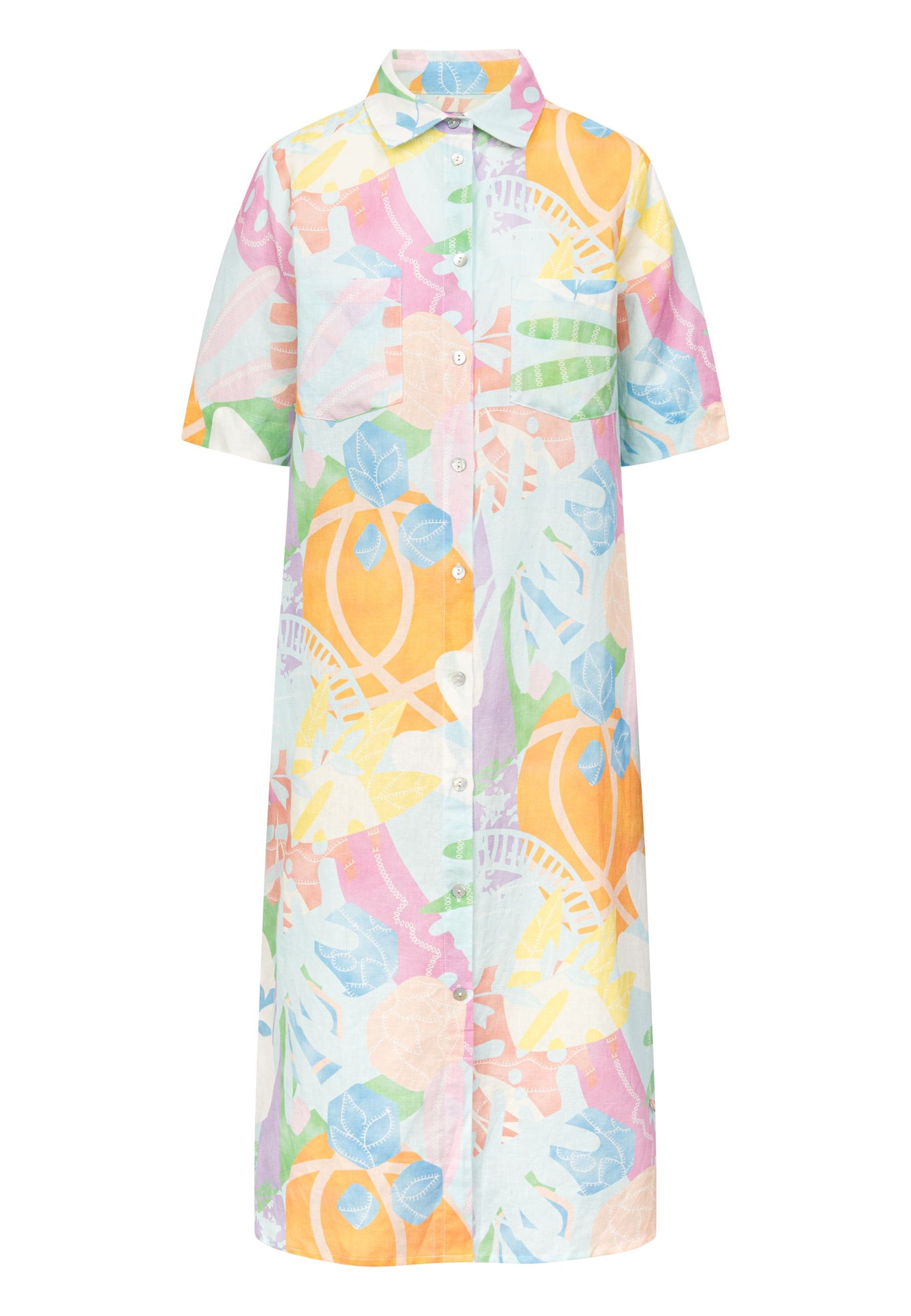 FF Rose Abstract Print Dress