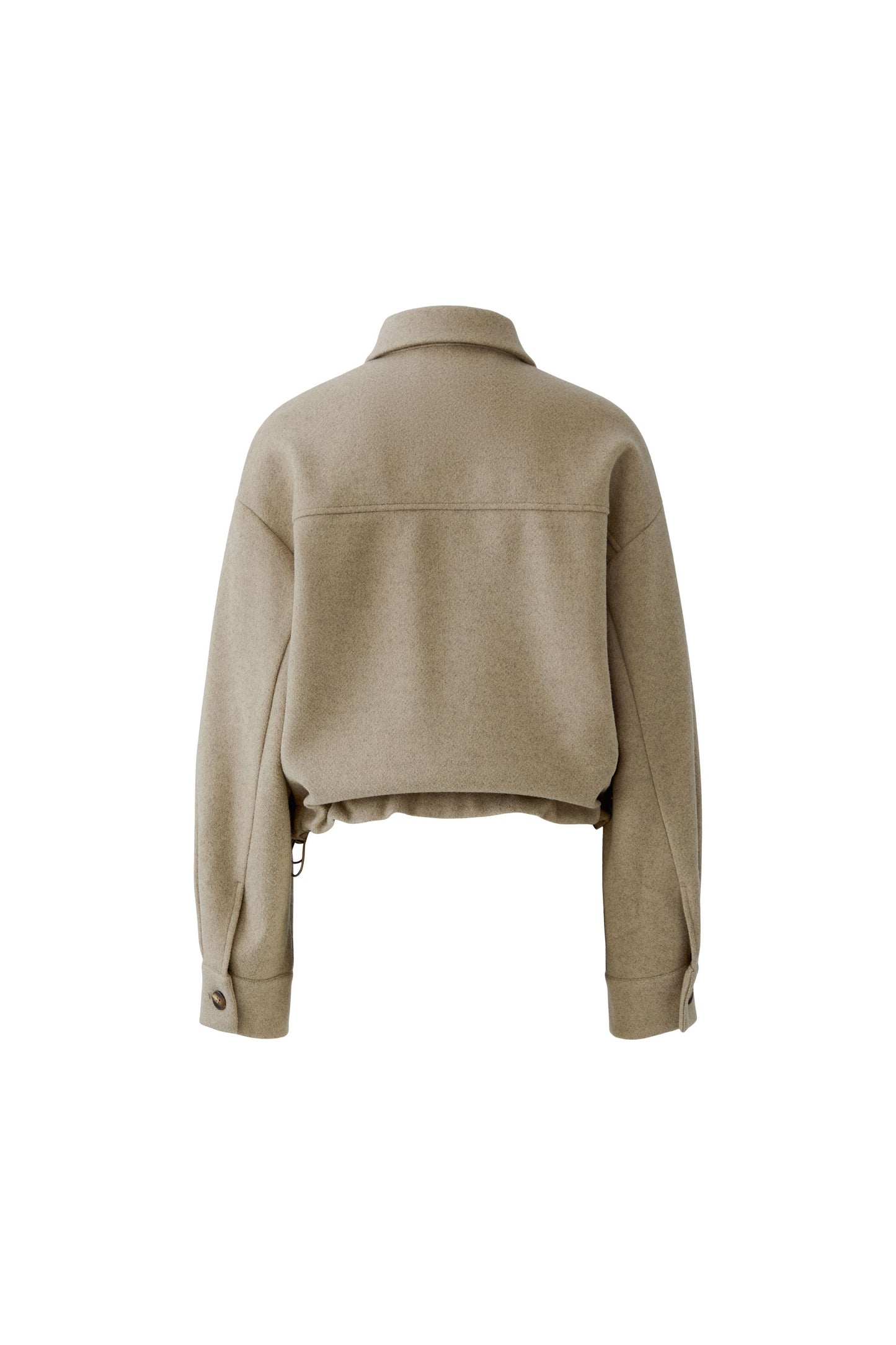 Oui Taupe Toggle Hem Jacket