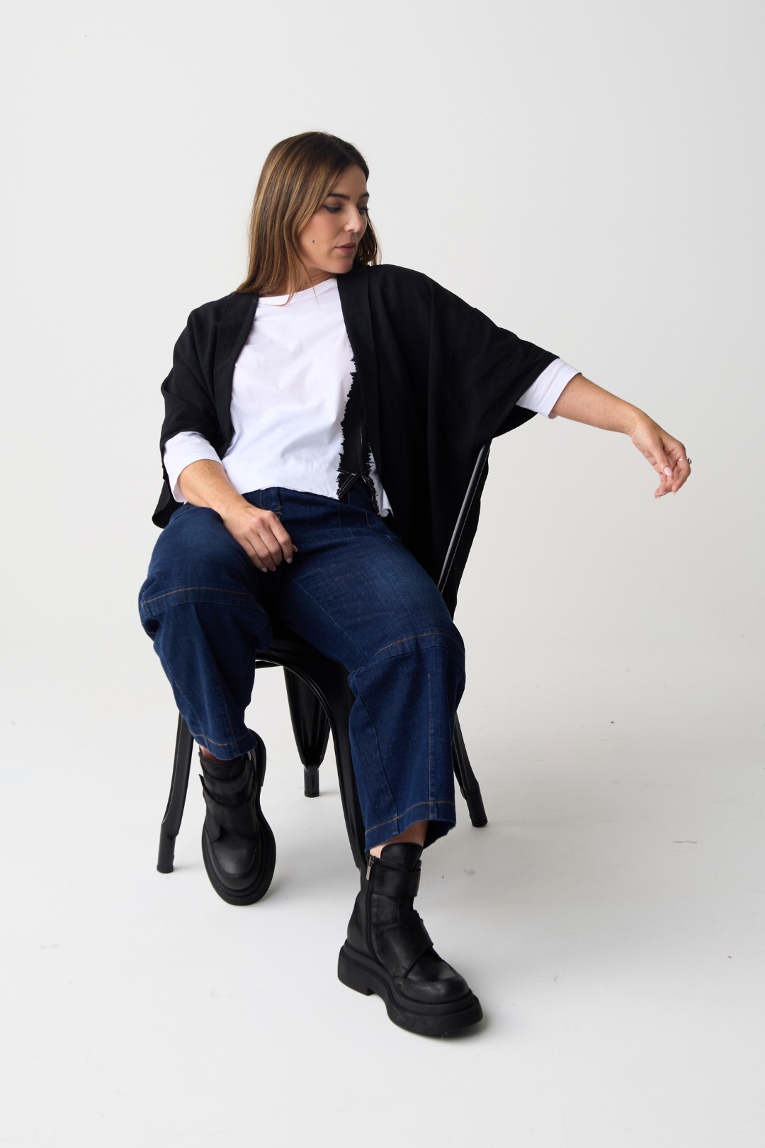 Lurdes Bergada Black Batwing Jacket