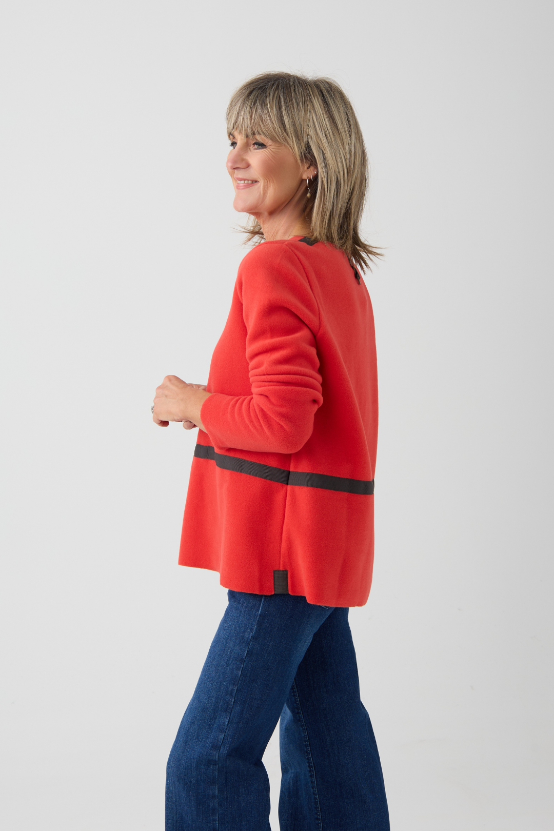 HS Tomato Jumper w/Band at Waist