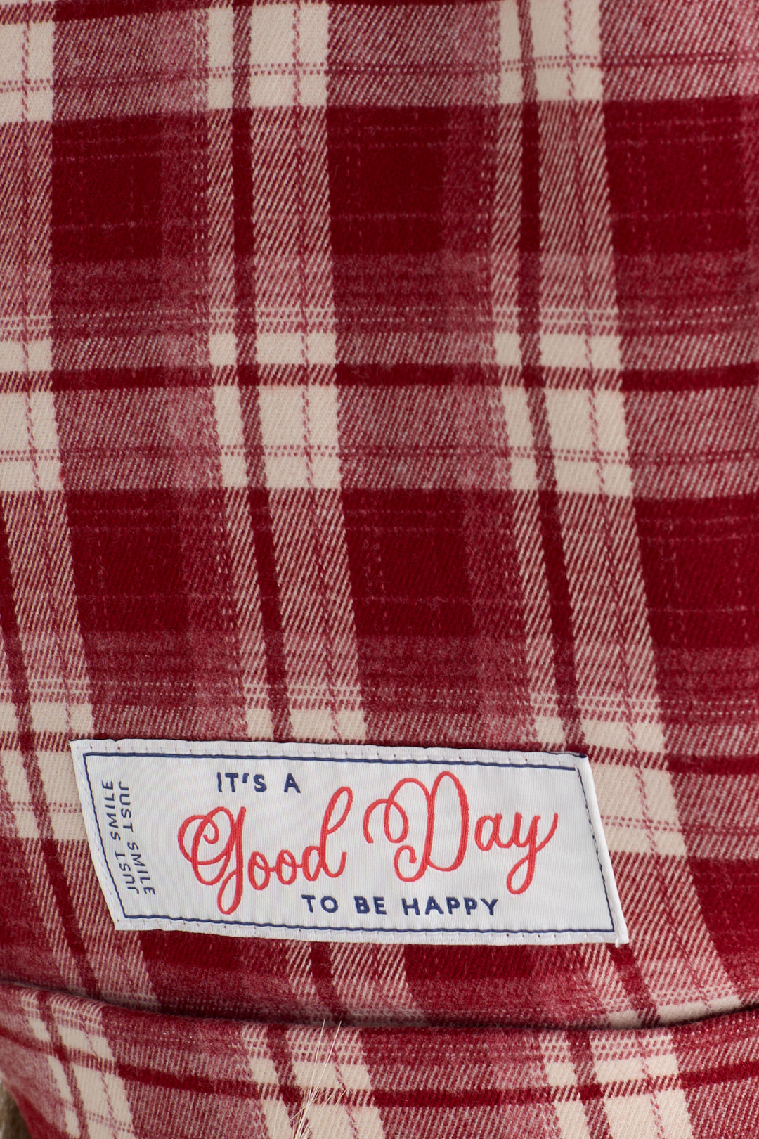 TSP Red/Navy Checked/Rhinestone Shirt