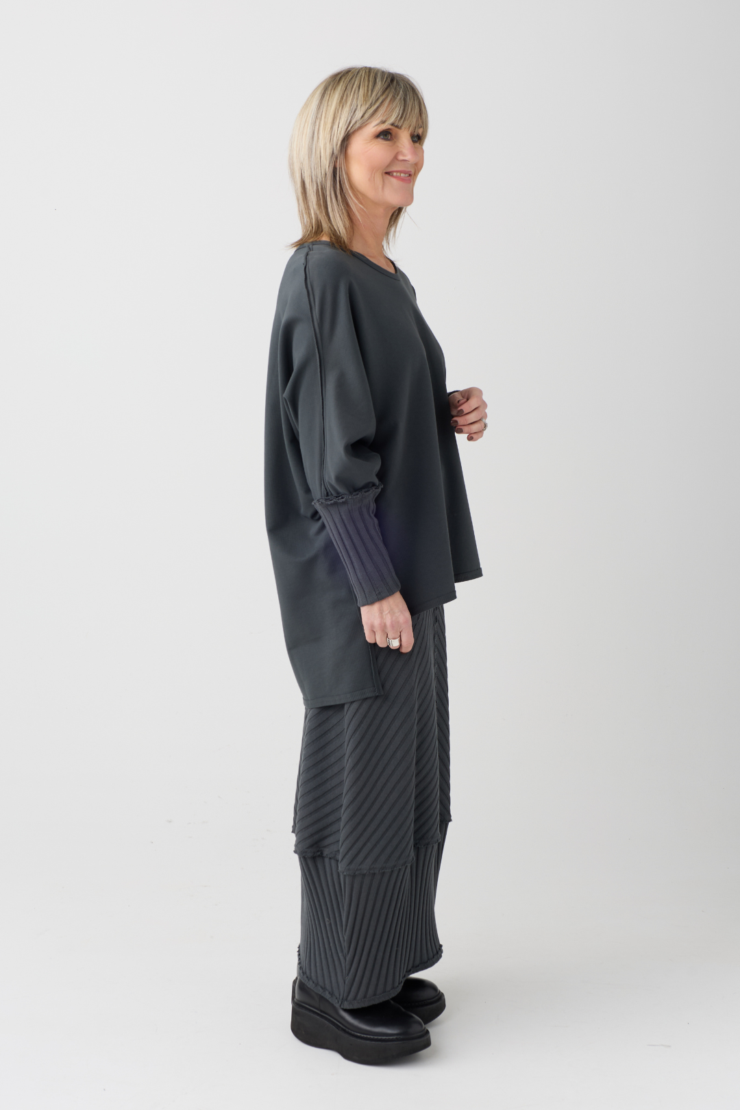 KZR Peat Ribbed Skirt