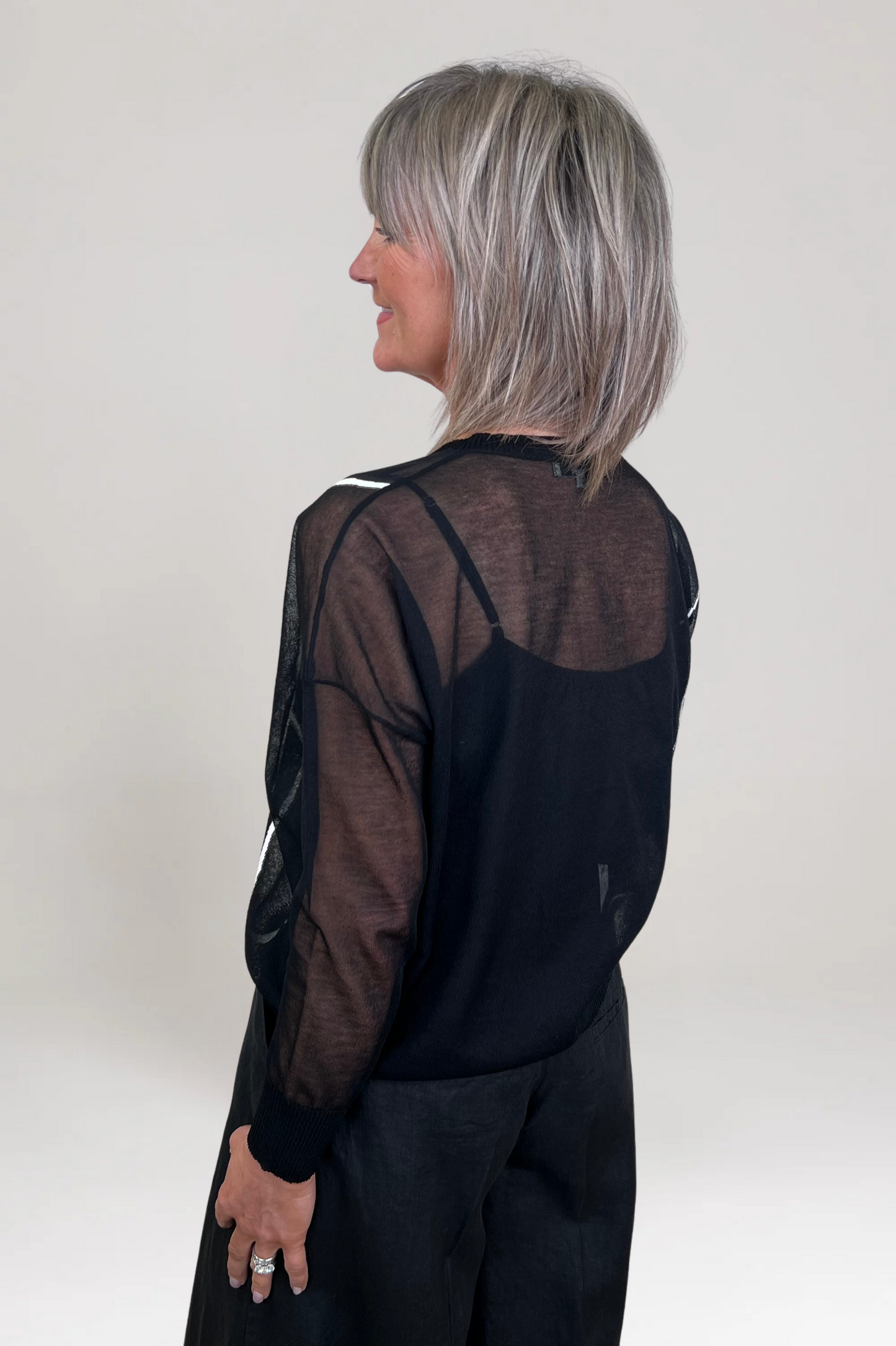 el2 Black/White Fine Knit