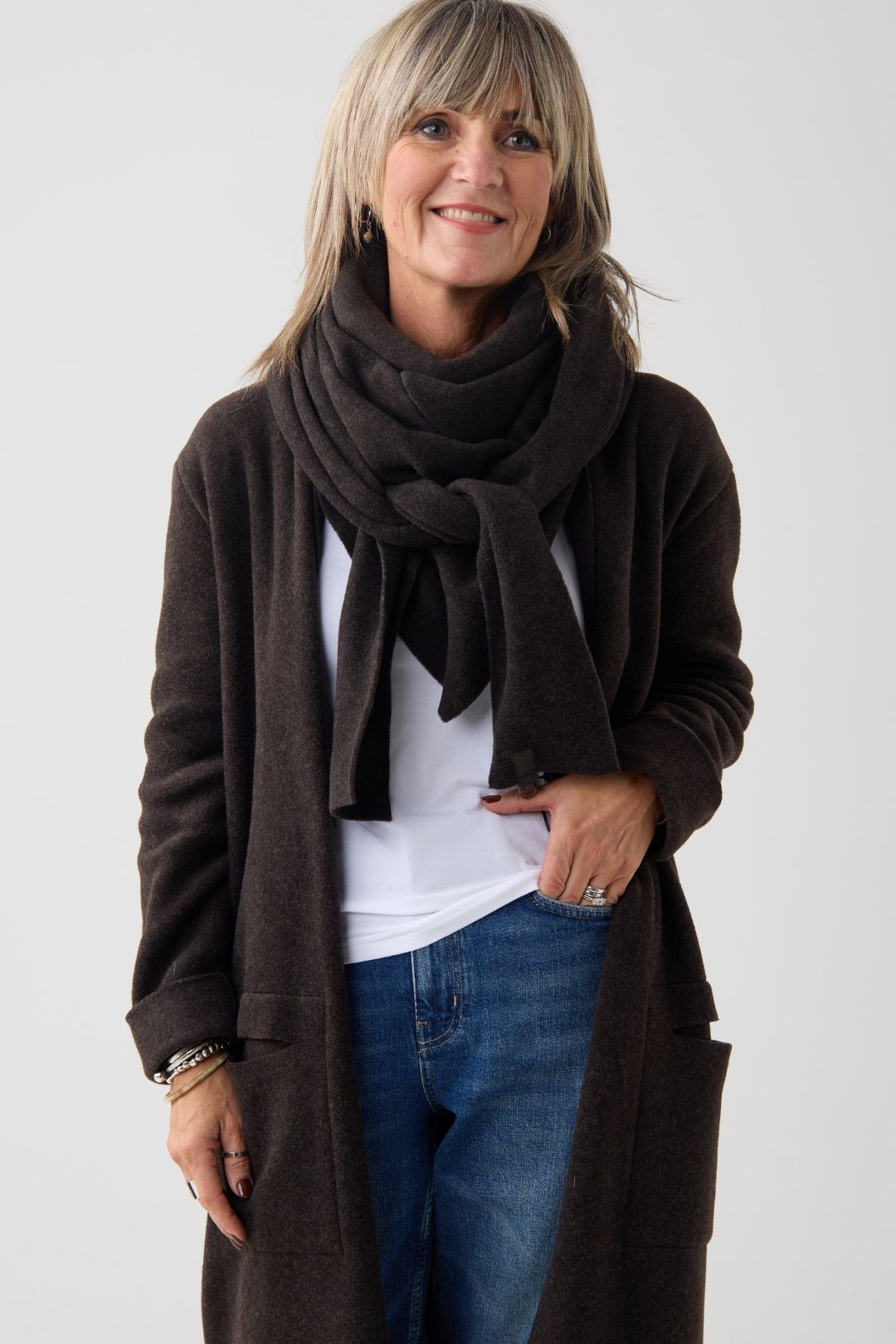Henriette Steffensen Chocolate Triangle Scarf