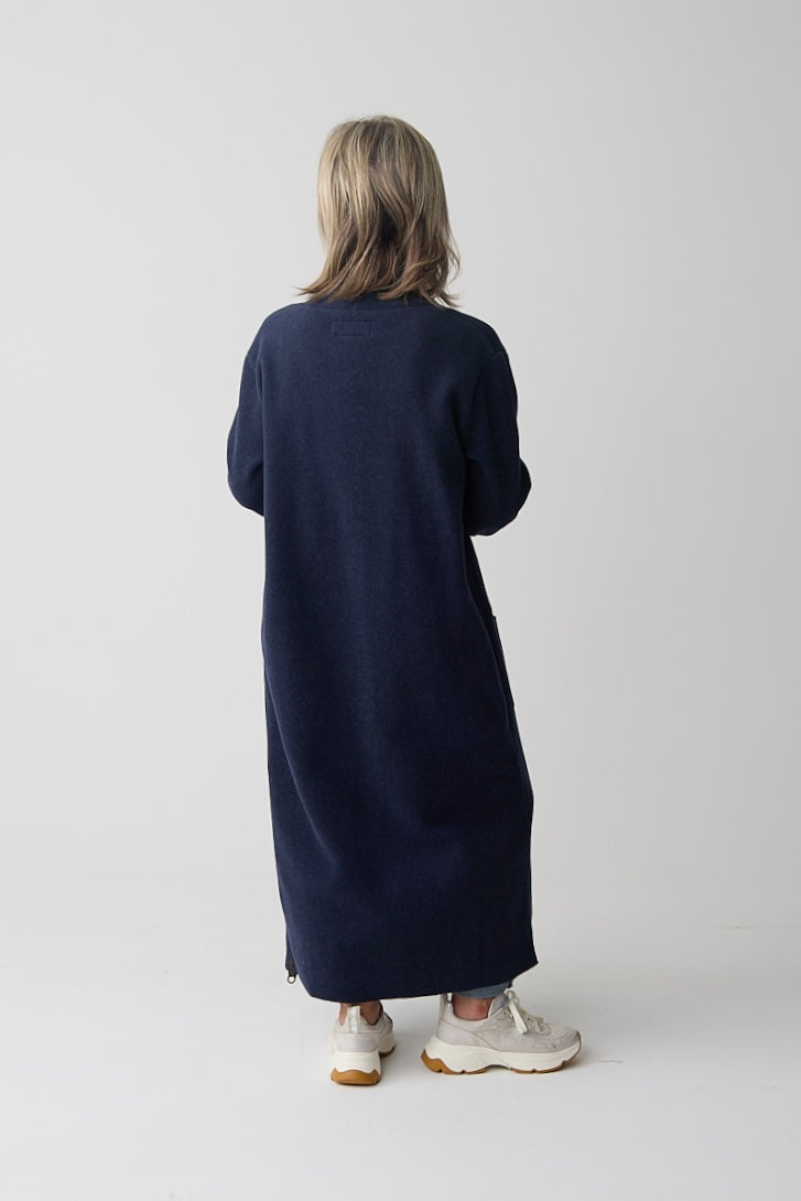 Henriette Steffensen Evening Blue Long Cardigan