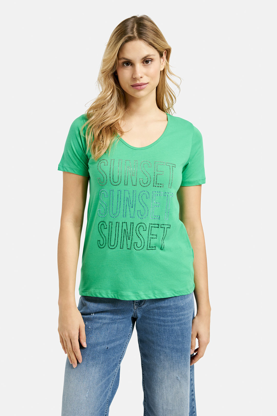 Milano Apple Rhinestone T-Shirt