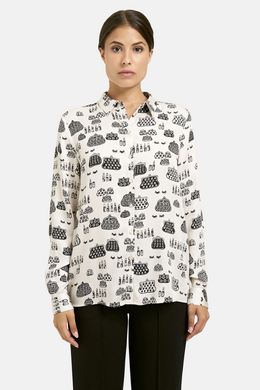 Milano Cream Make-Up Print Shirt