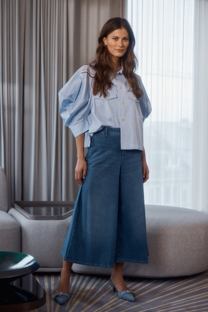 Mac Ella Authentic Used Blue Culotte – Jude Law Boutique