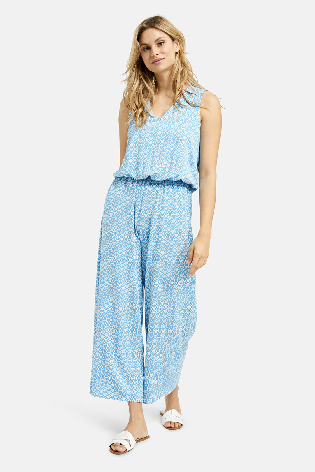 Milano Ibiza Blue Print Jumpsuit