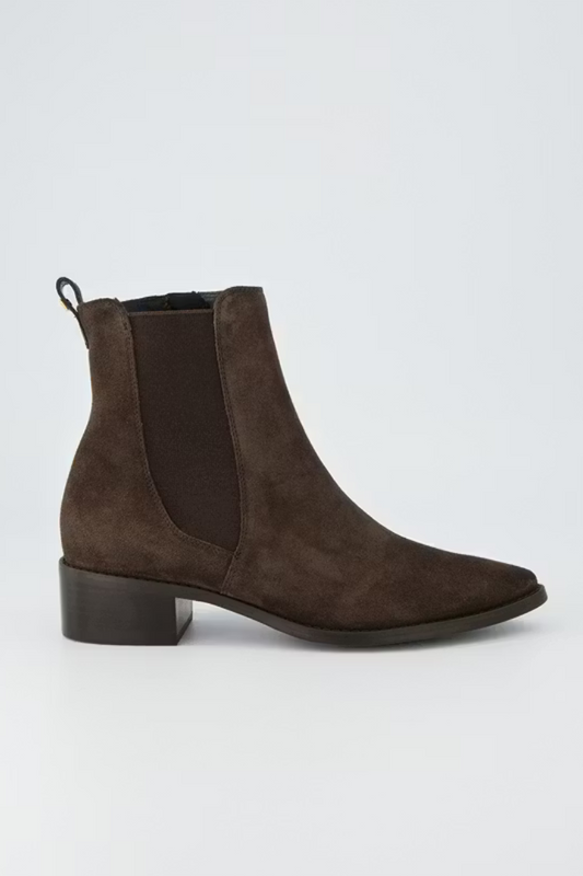 Paul Green Mocca Soft Suede Chelsea Boot