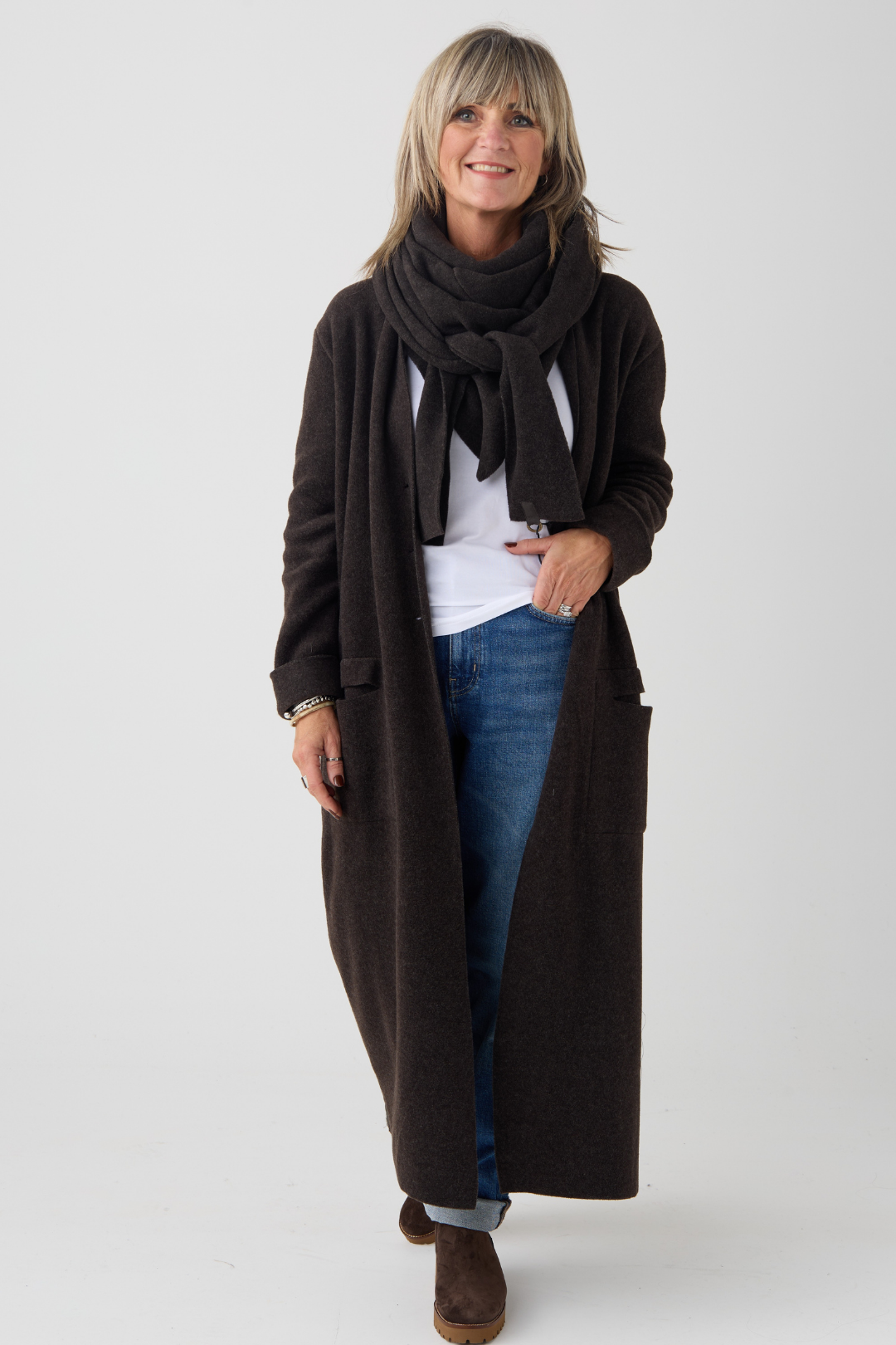 Henriette Steffensen Chocolate Triangle Scarf