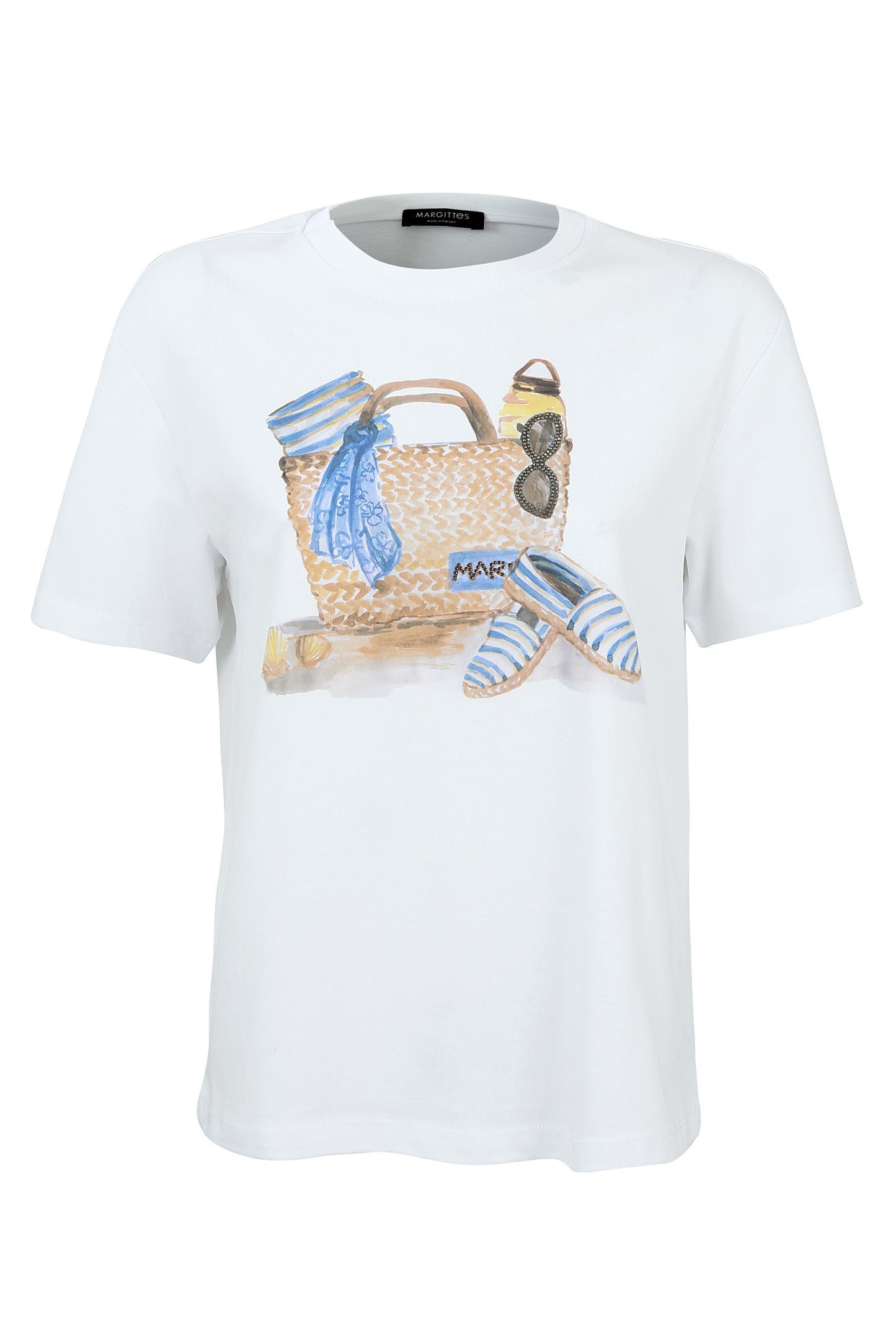 Margittes White Beach Bag T-Shirt