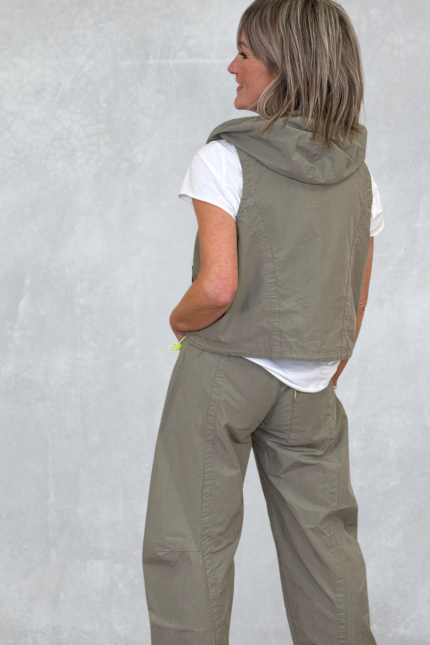 Lurdes Bergada Toasted Hooded Waistcoat