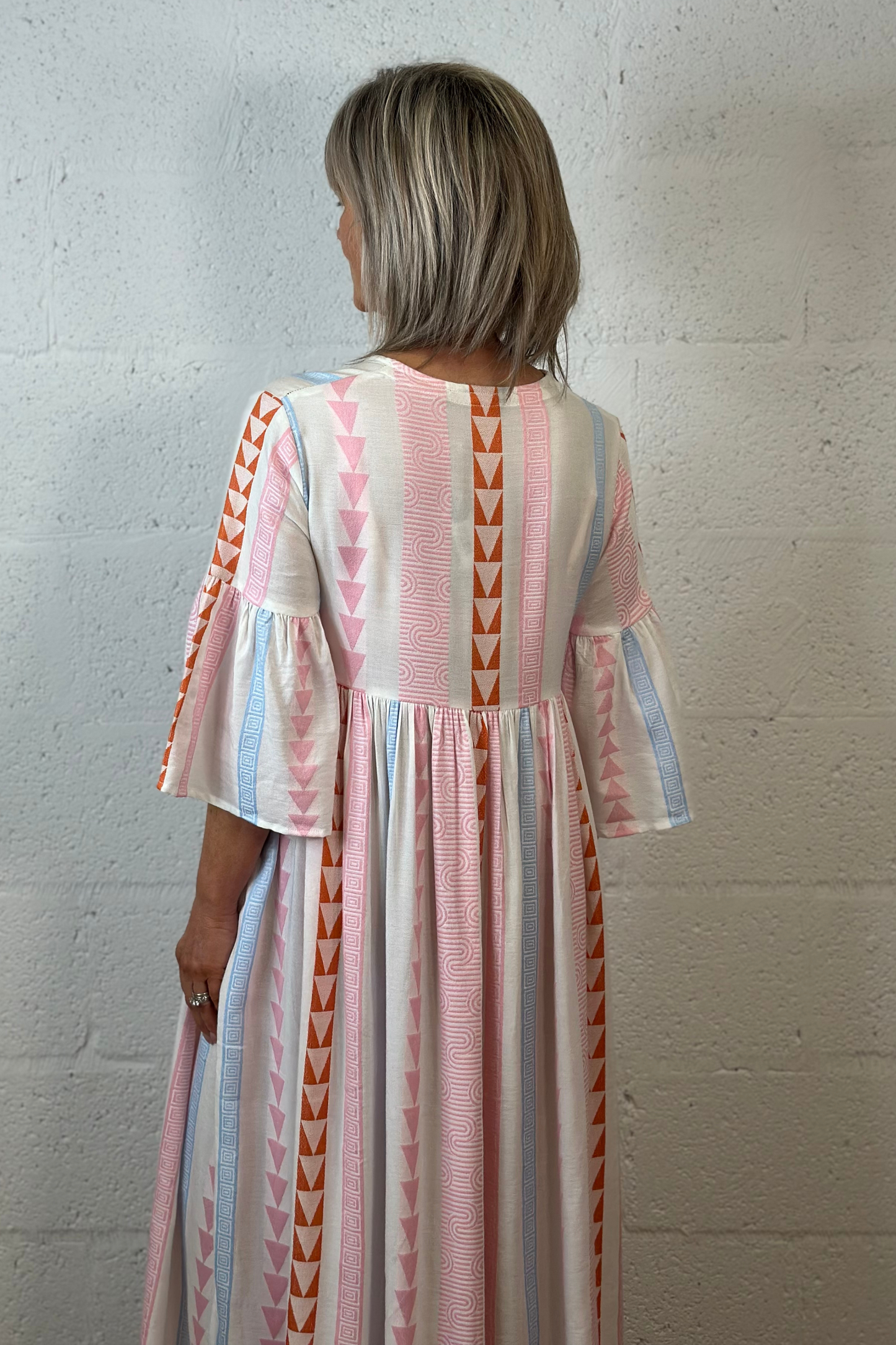 Costamani White Vacay Multi Print Dress