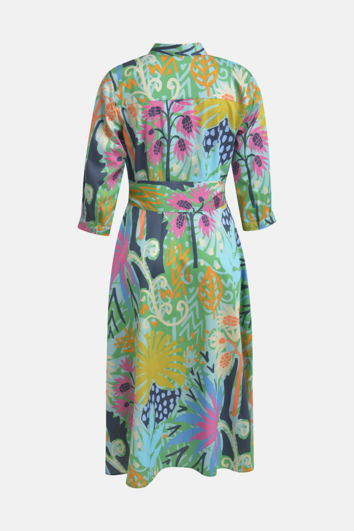 Milano Colourful Print Shirt Dress