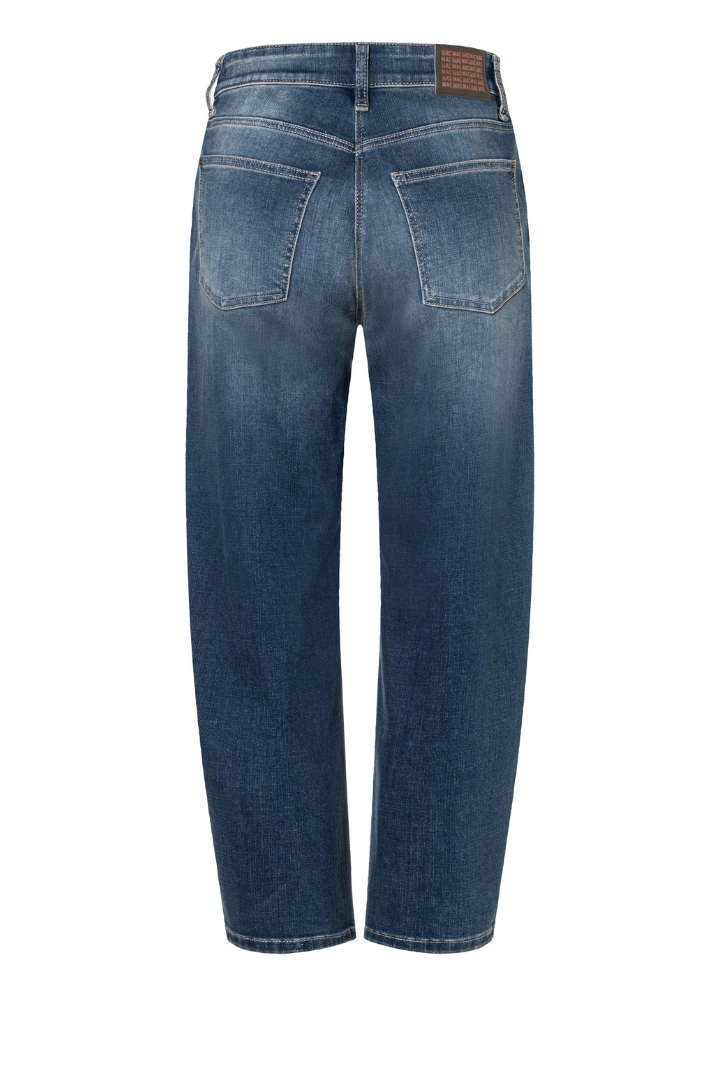 Mac Danni Stormy Mid Blue Barrel Jeans