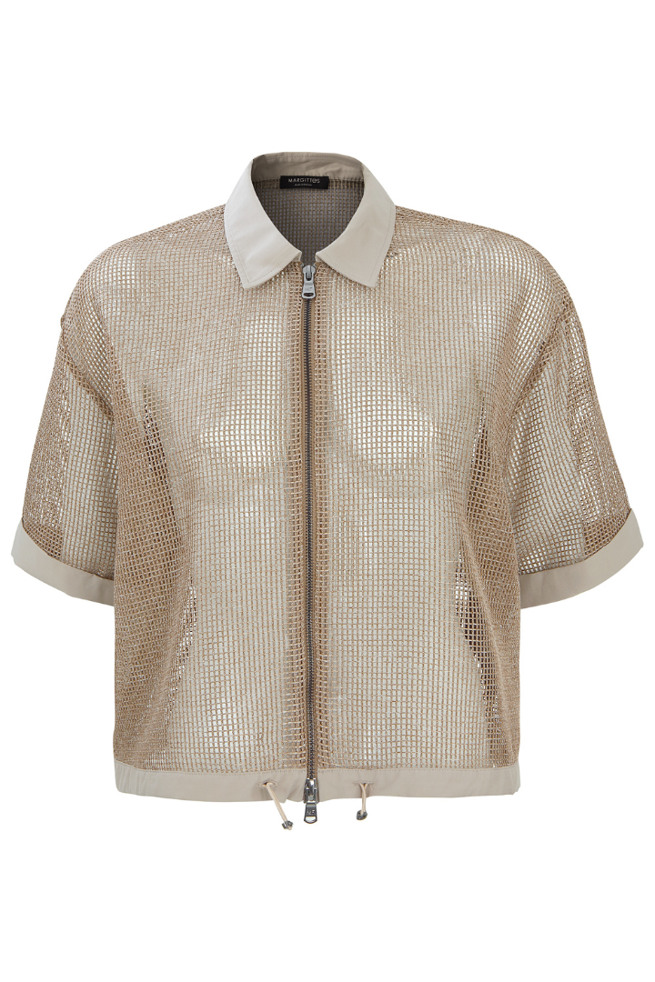 Margittes Taupe/Khaki Woven Jacket
