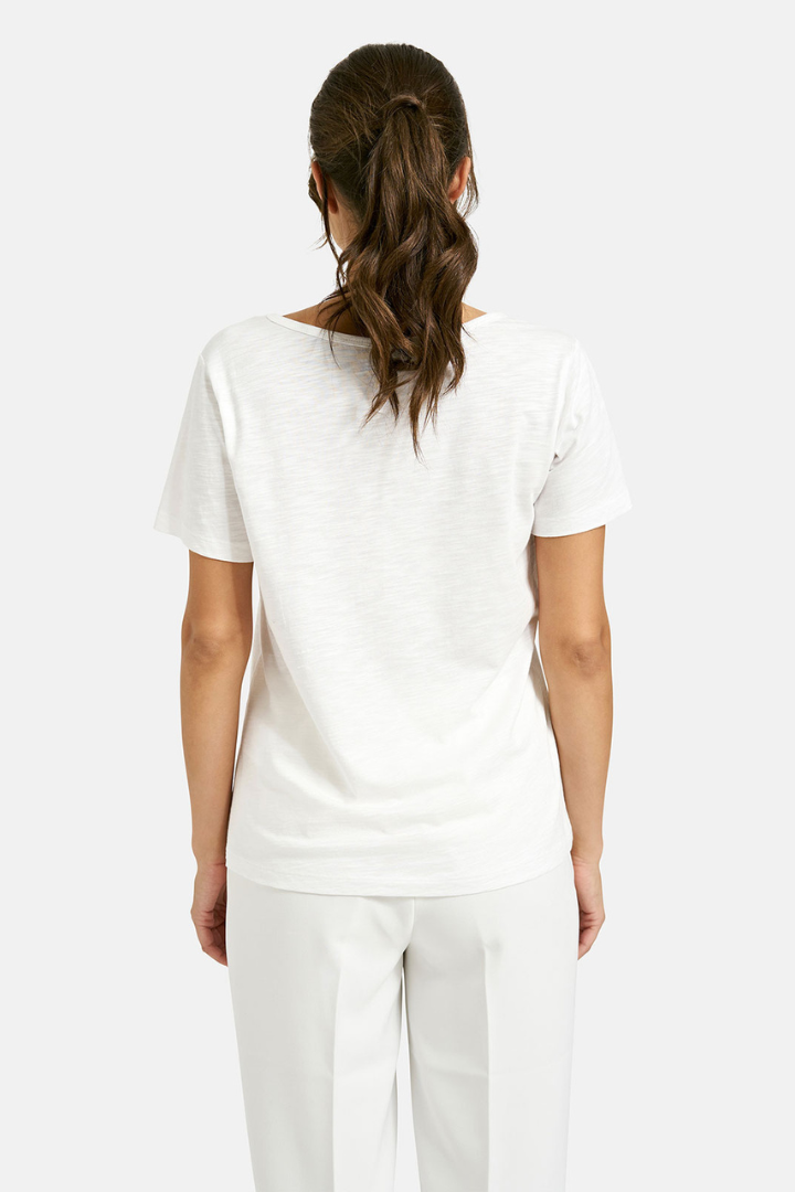 Milano Off White Teddy Print T-Shirt