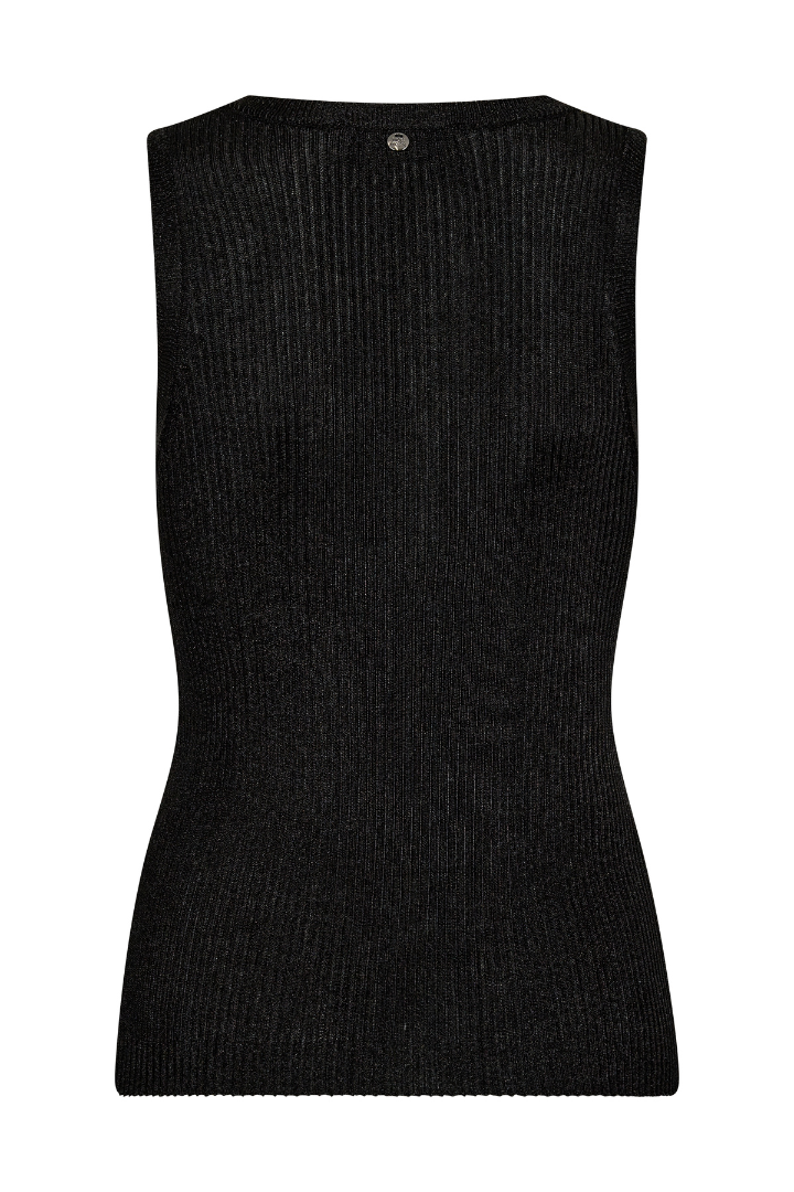Mos Mosh Relena Imanja Black Knit Vest Top
