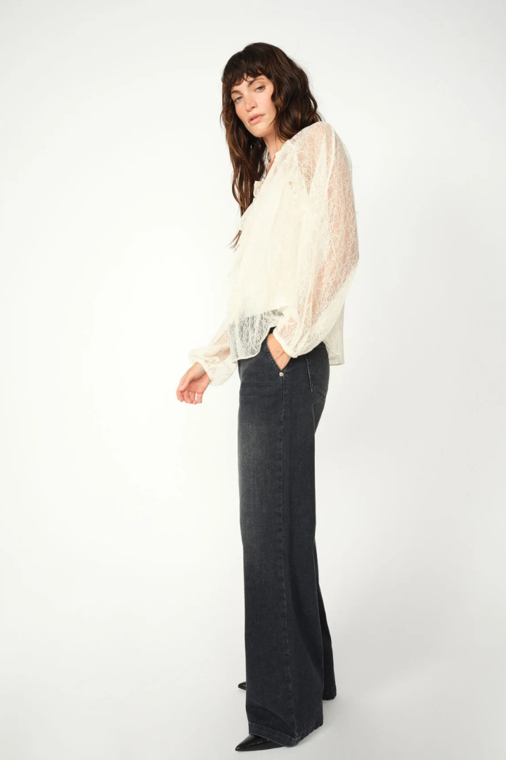 Mos Mosh Candia Peach Black Long Jeans