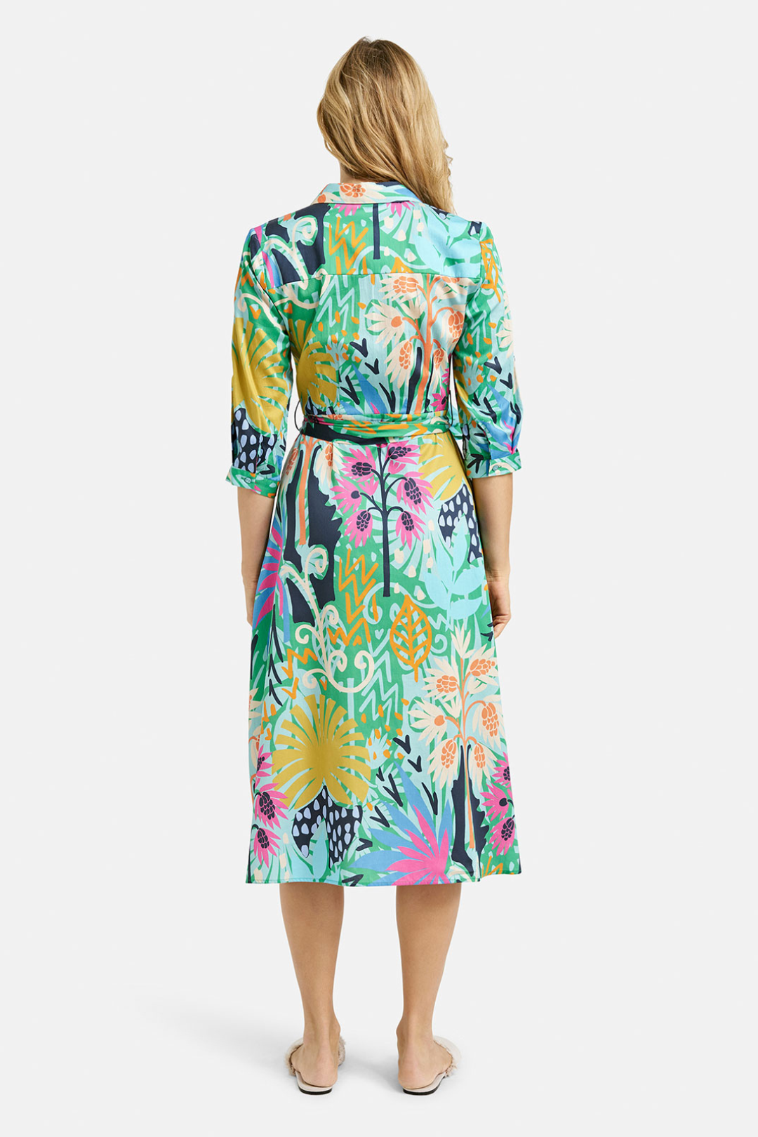 Milano Colourful Print Shirt Dress