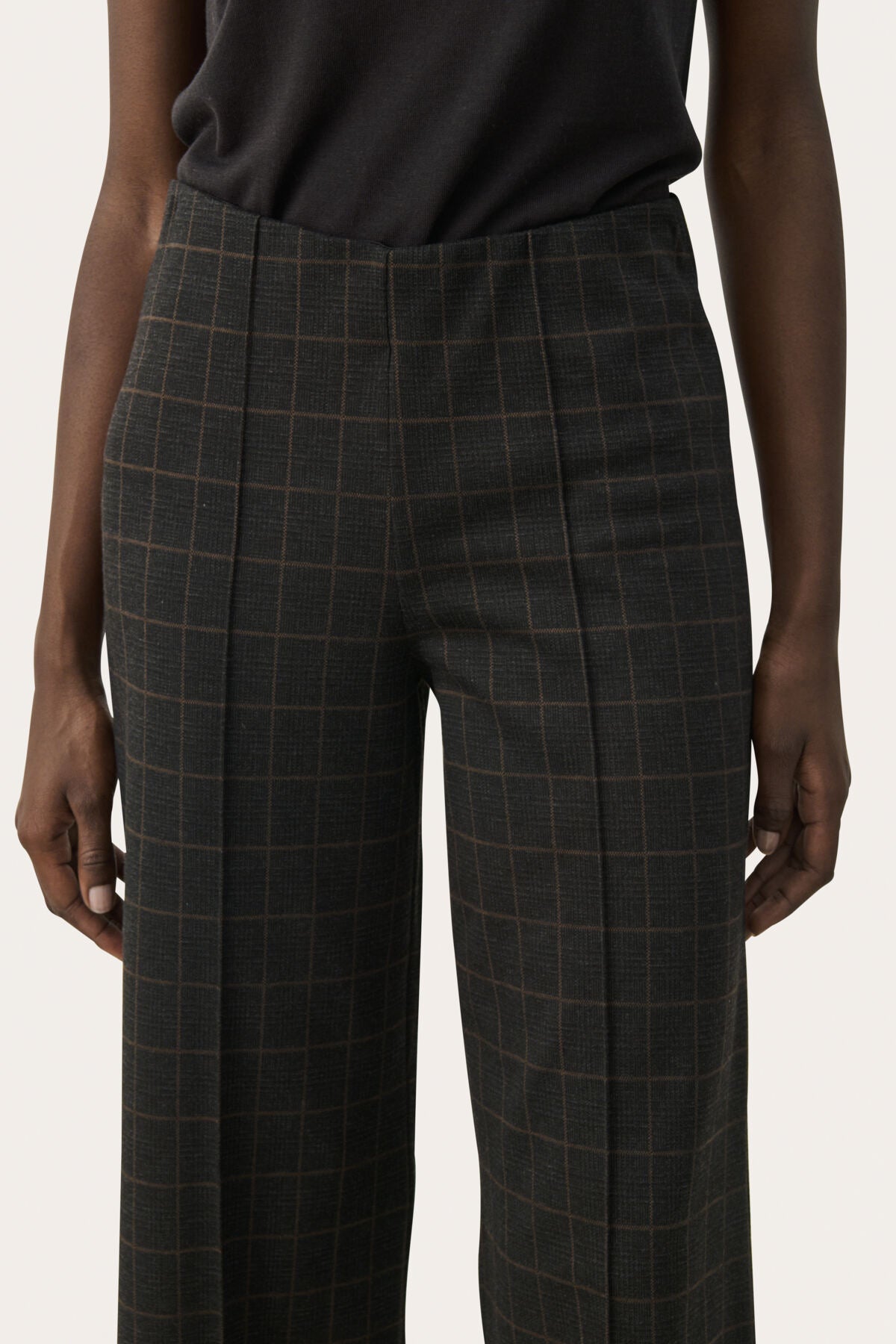 Part Two Ilisan Grey Check Trouser