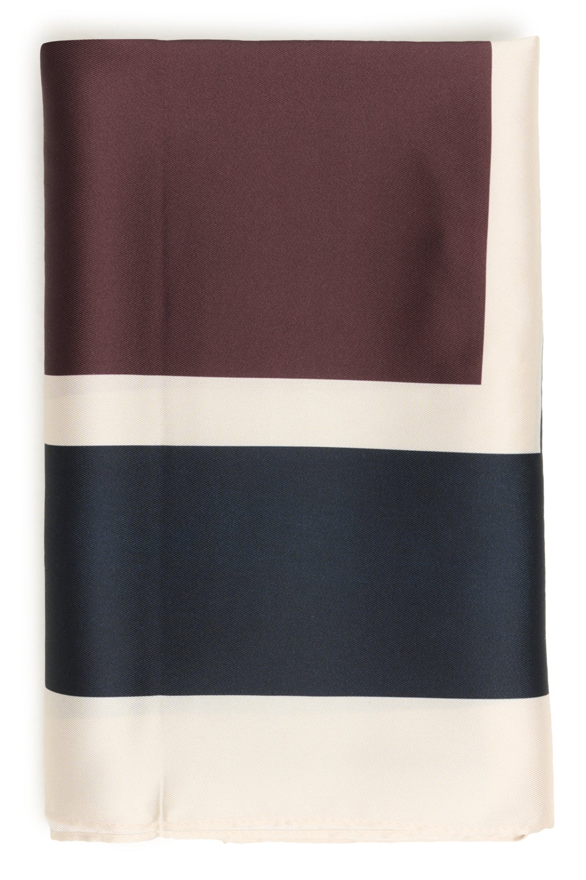 Part Two Namira Tawny Port/Dark Navy Scarf