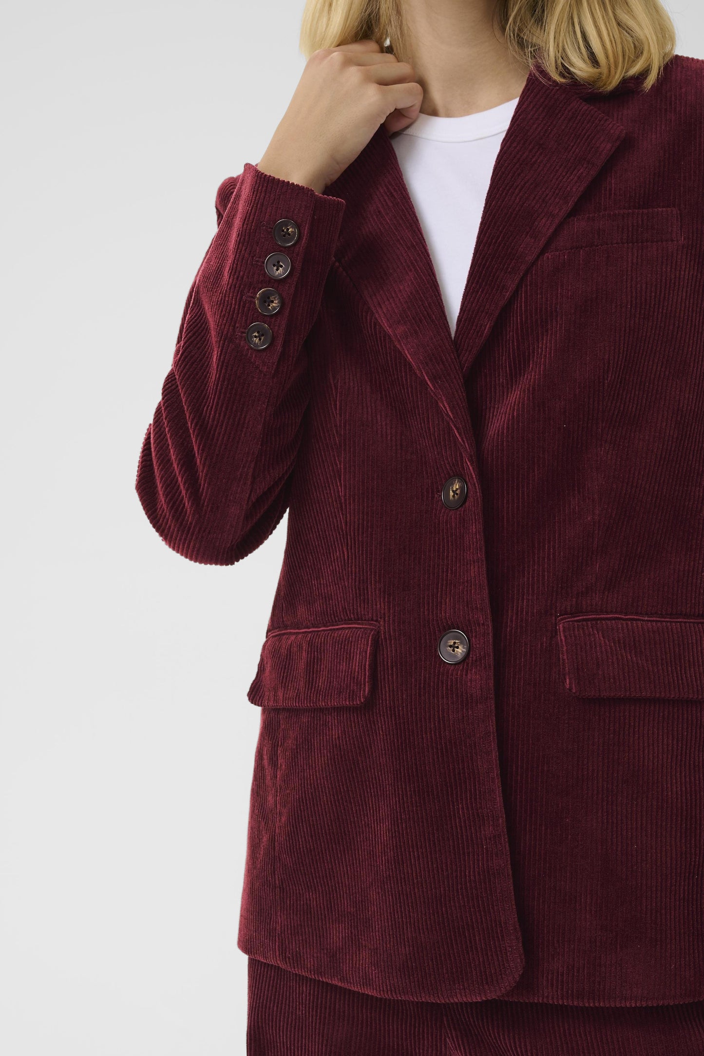 Part Two Leni Tawny Port Blazer