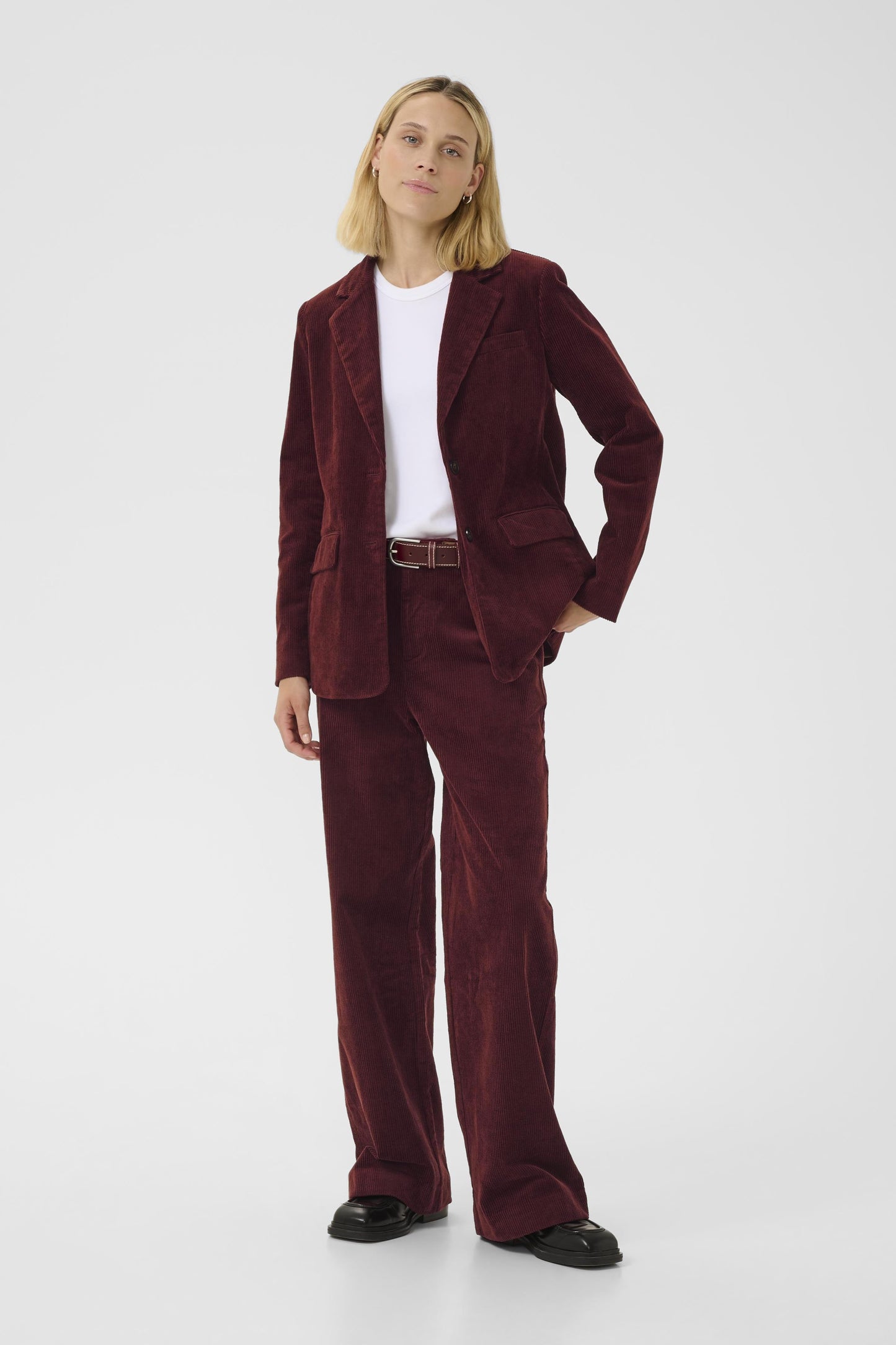 Part Two Leni Tawny Port Blazer