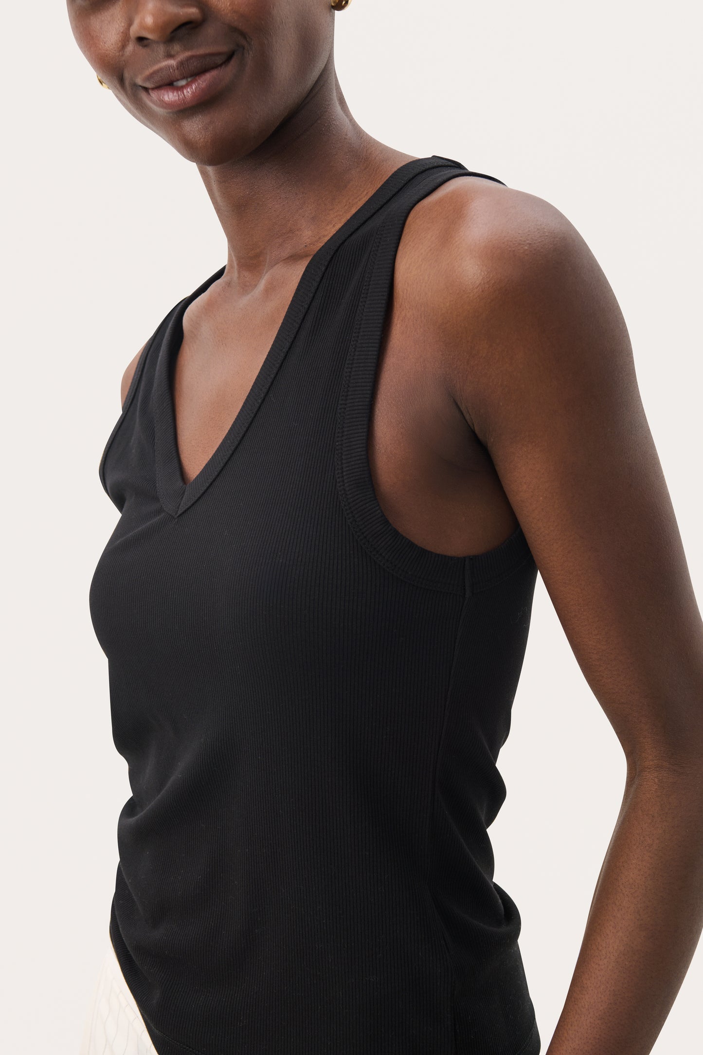 Part Two Nikkia Black Vest Top