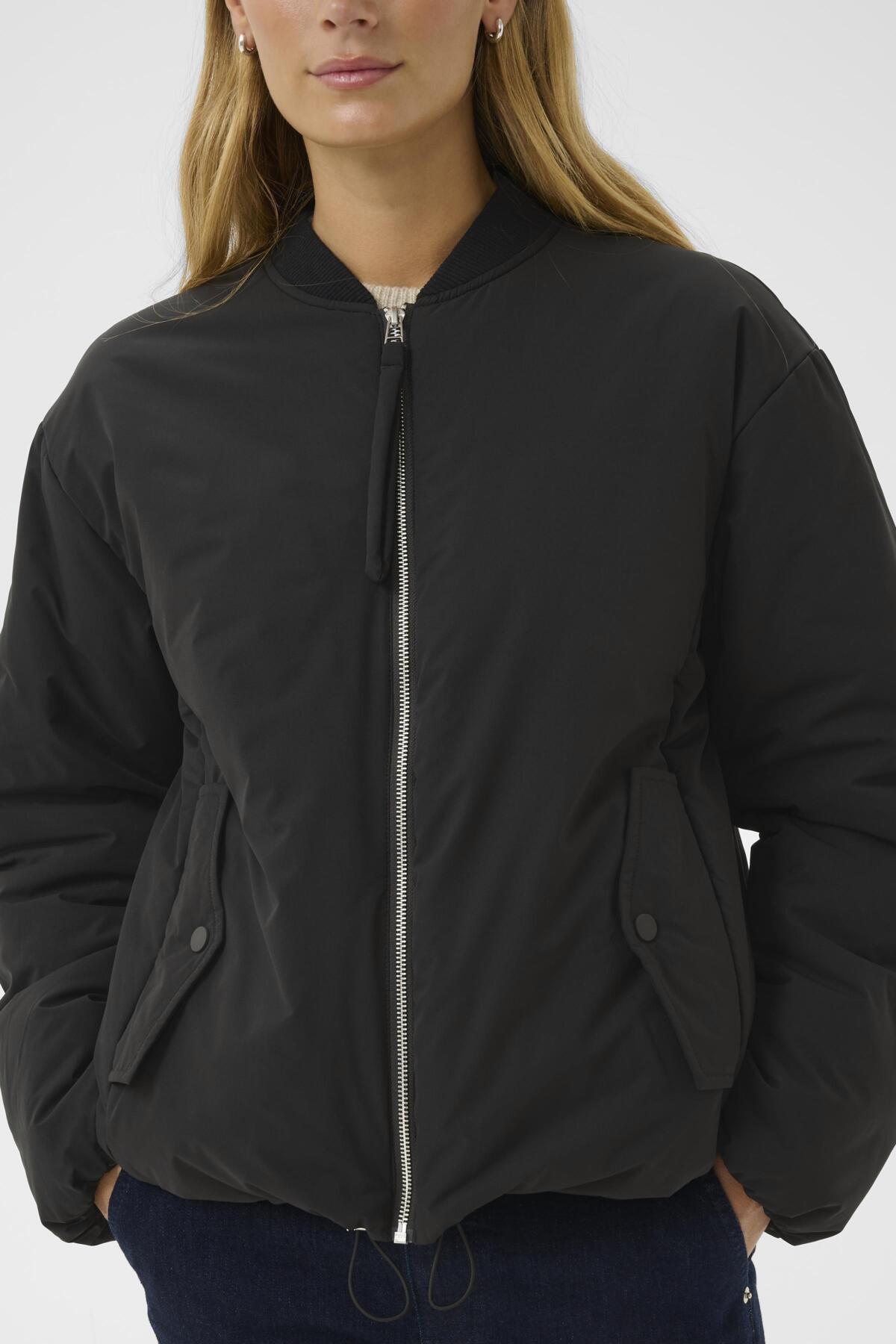 Part Two Sari Black Zip Up Jacket