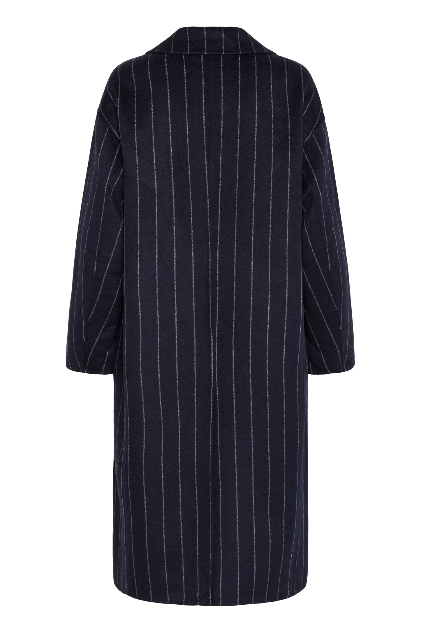 Part Two Lorelais Dark Navy Pinstripe Coat
