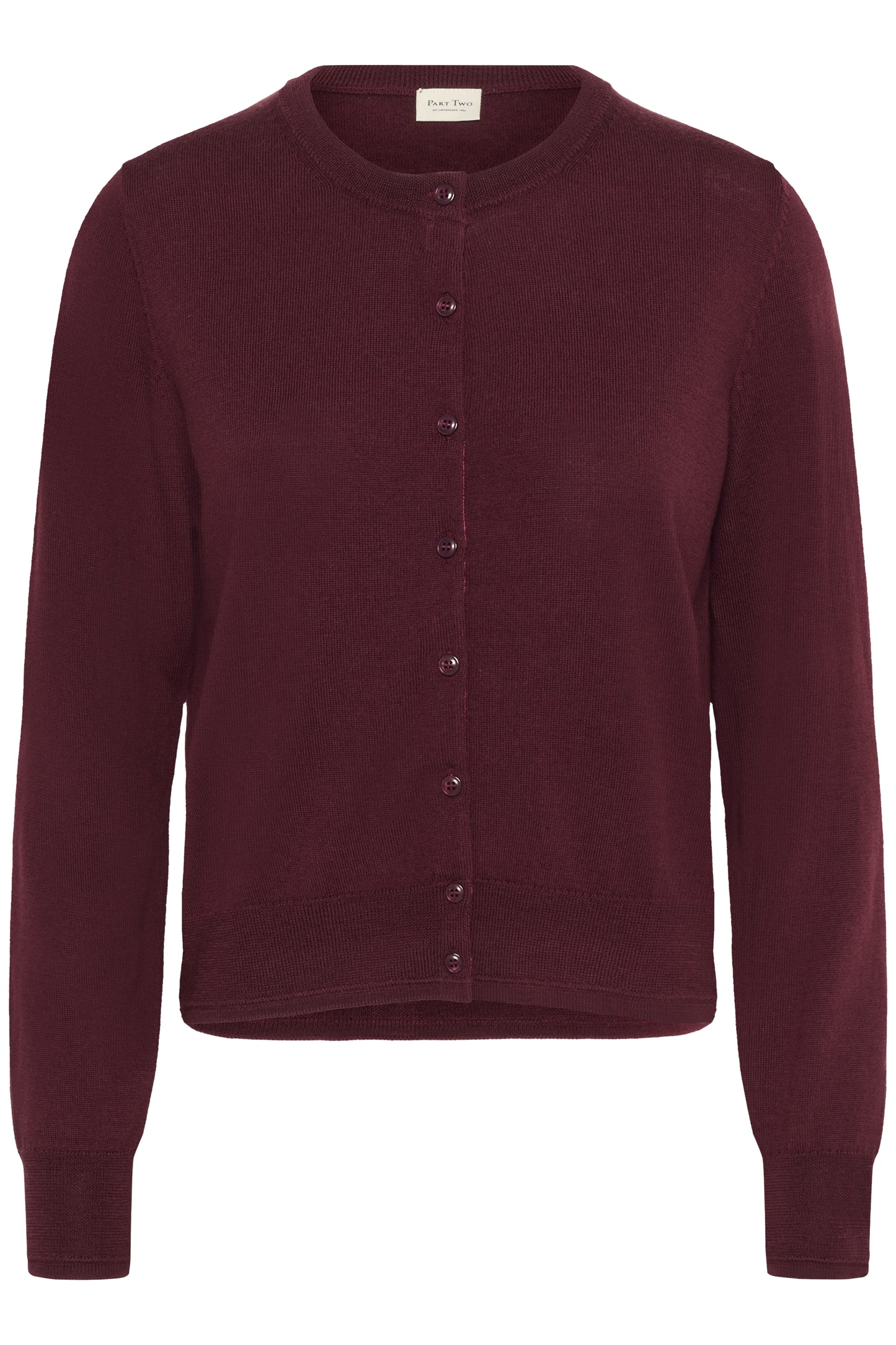 Part Two Noelani Tawny Port Cardigan