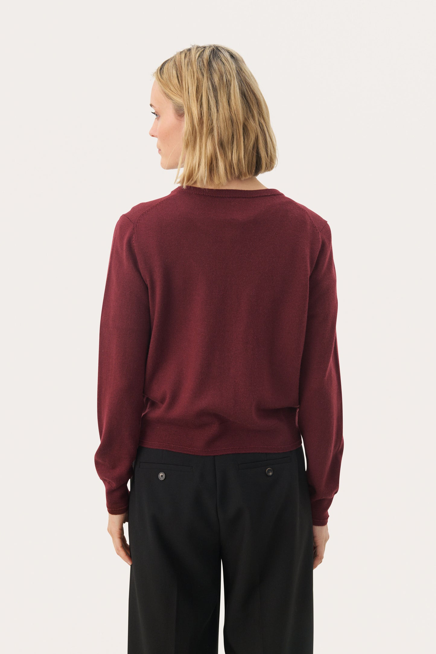 Part Two Noelani Tawny Port Cardigan
