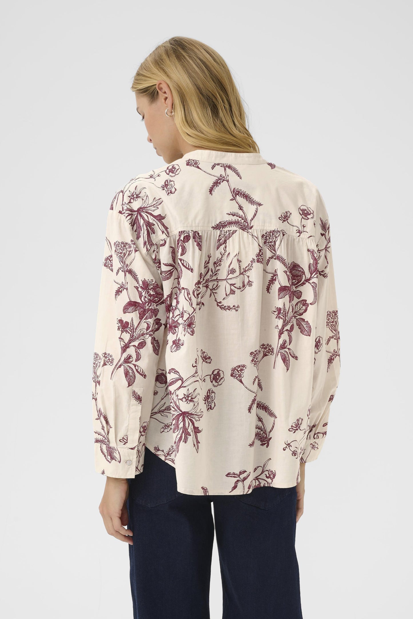 Part Two Natale Tawny Port Botanical Blouse