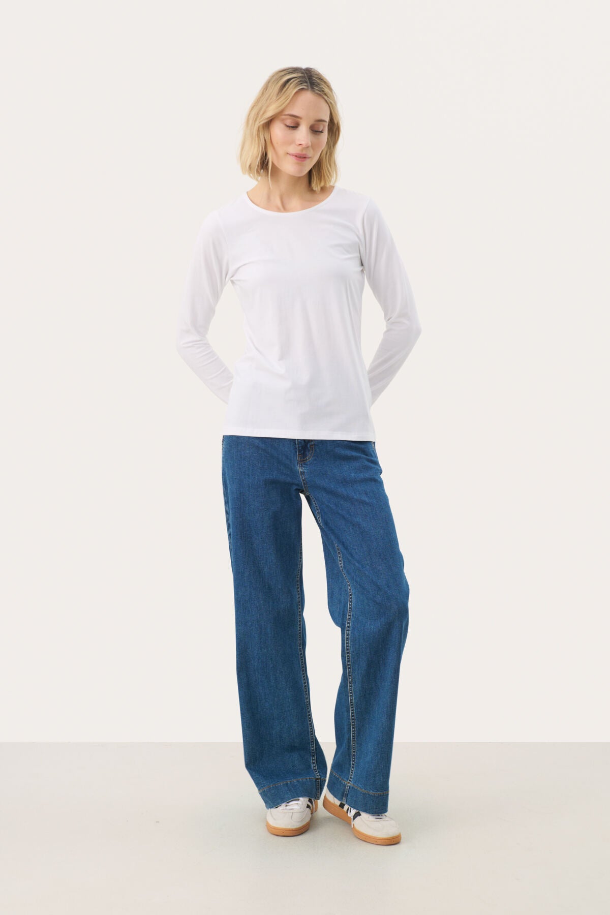 Part Two Nemajas Bright White Long Sleeve Top