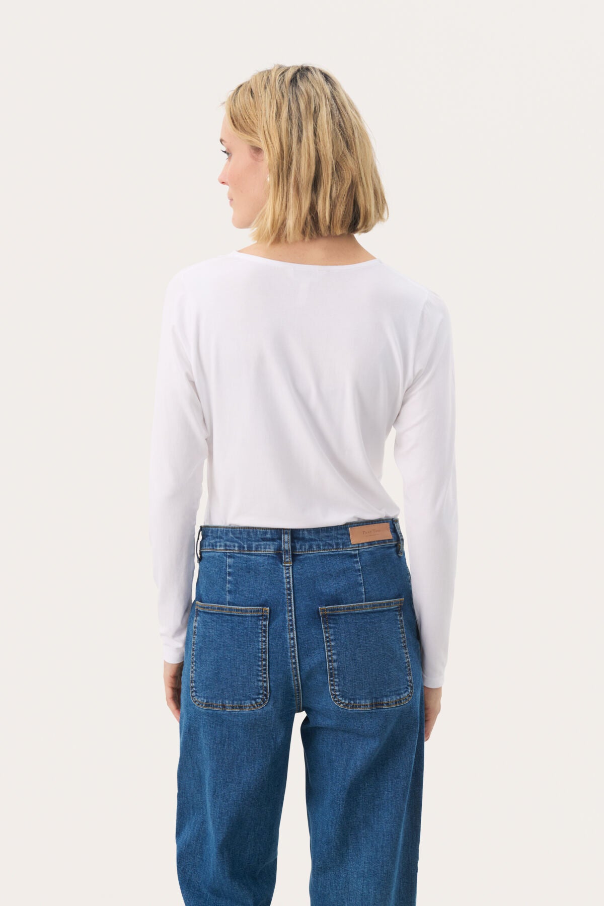 Part Two Nemajas Bright White Long Sleeve Top