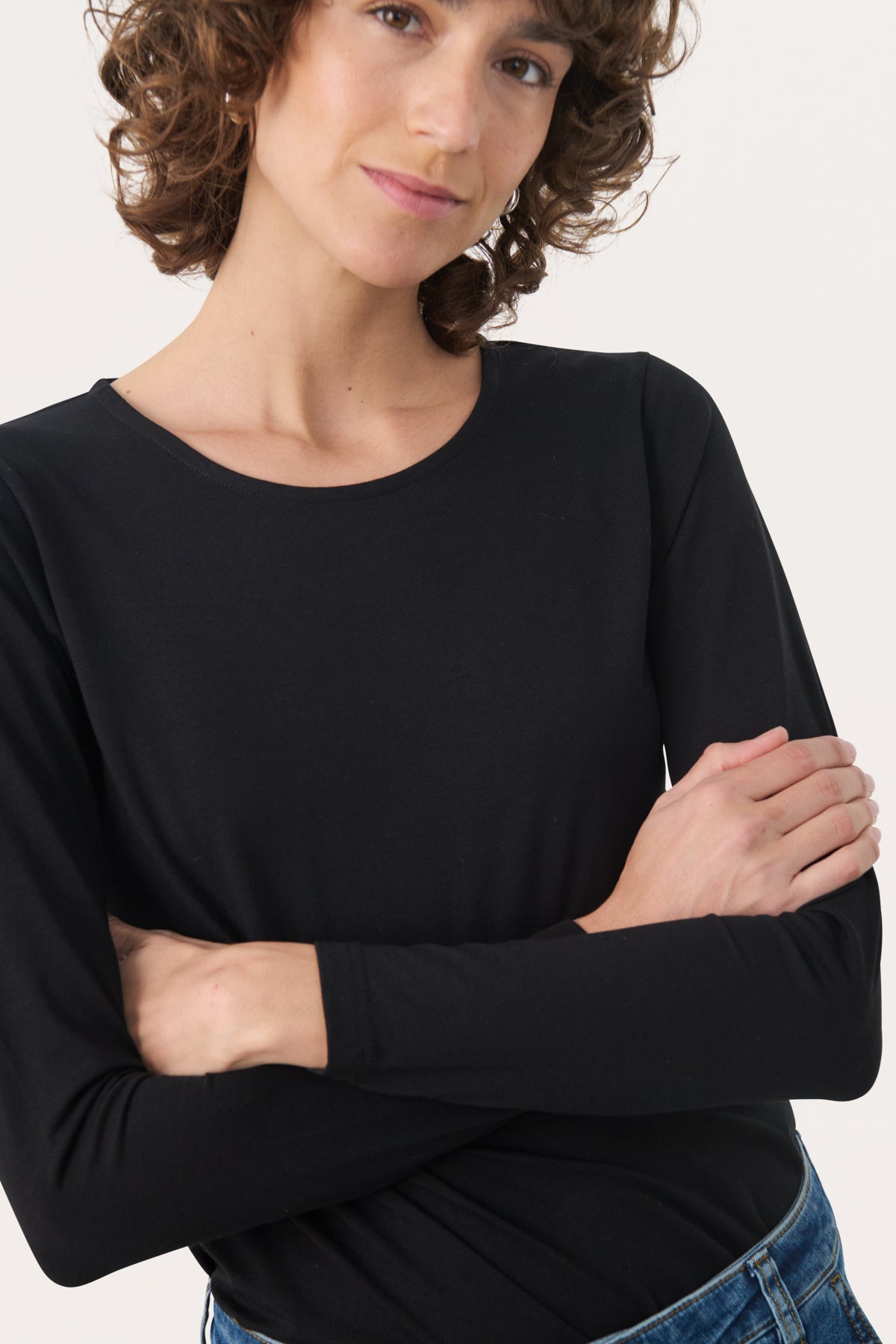 Part Two Nemajas Black Long Sleeve Top