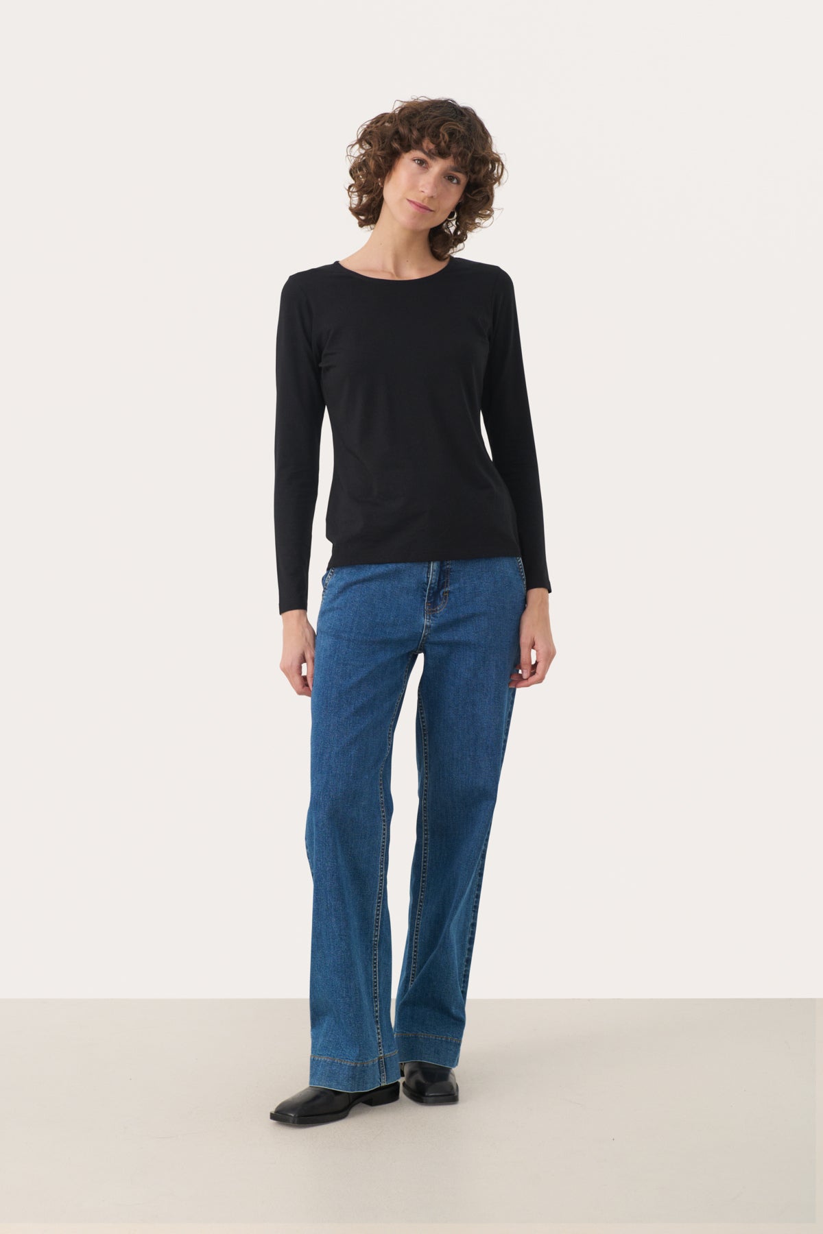 Part Two Nemajas Black Long Sleeve Top