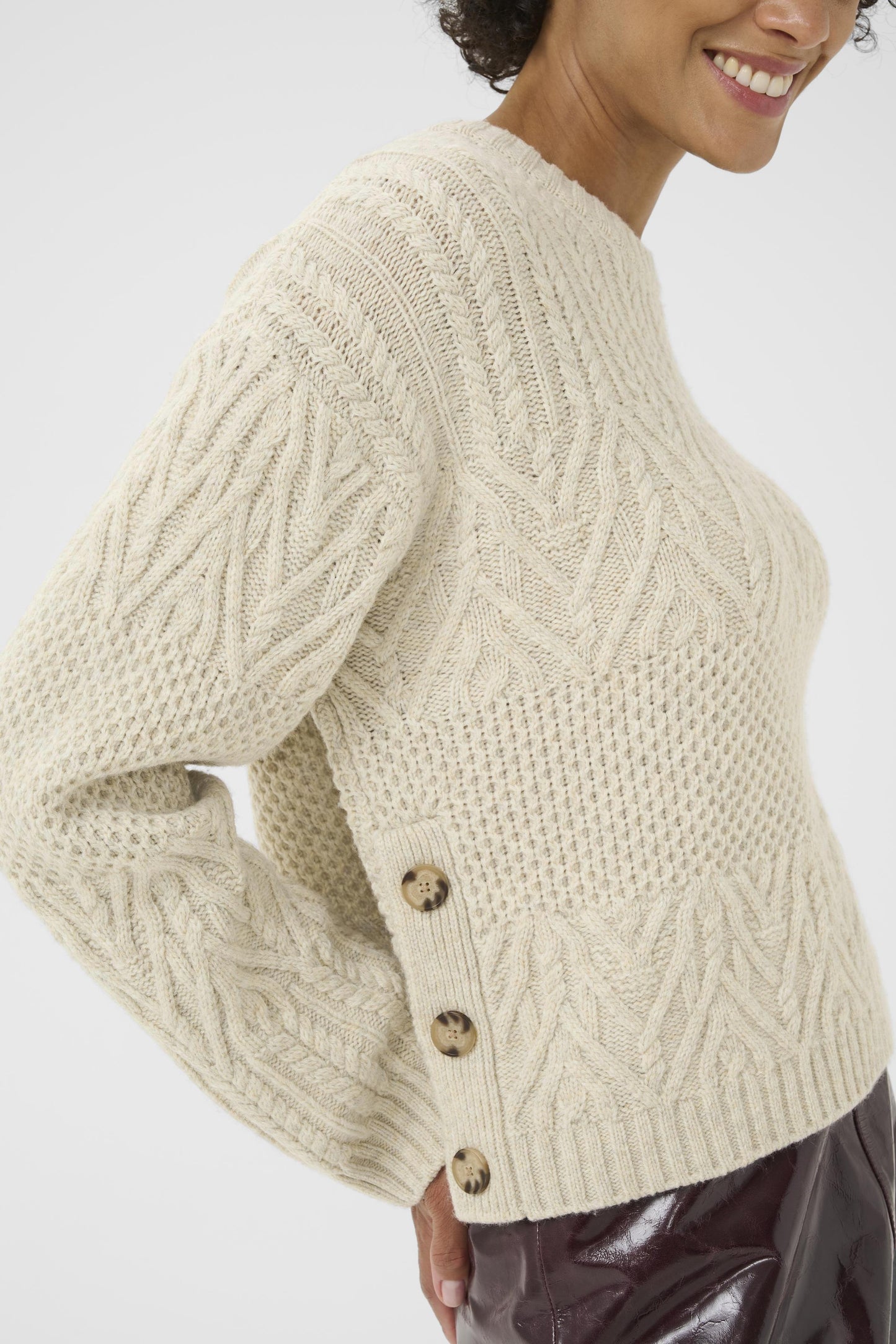 Part Two Sindy French Oak Melange Jumper