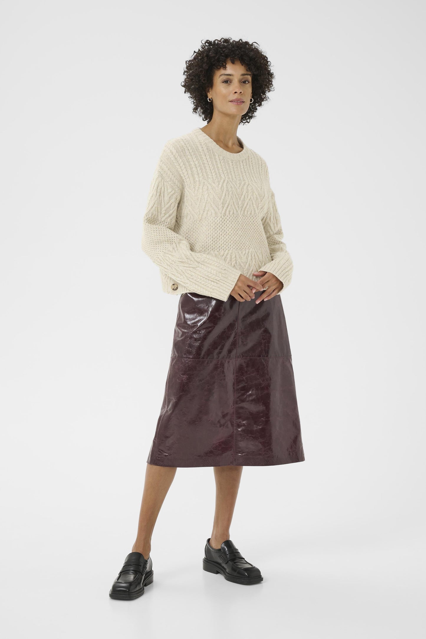 Part Two Sindy French Oak Melange Jumper