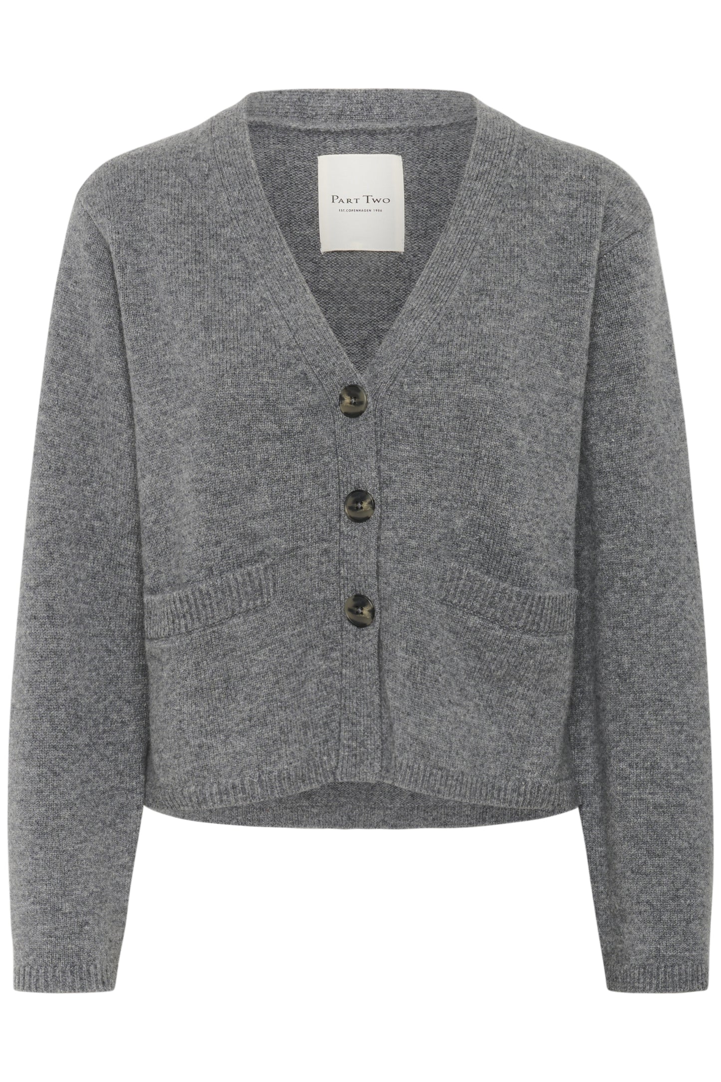 Part Two Sveva Medium Grey Melange Cardigan