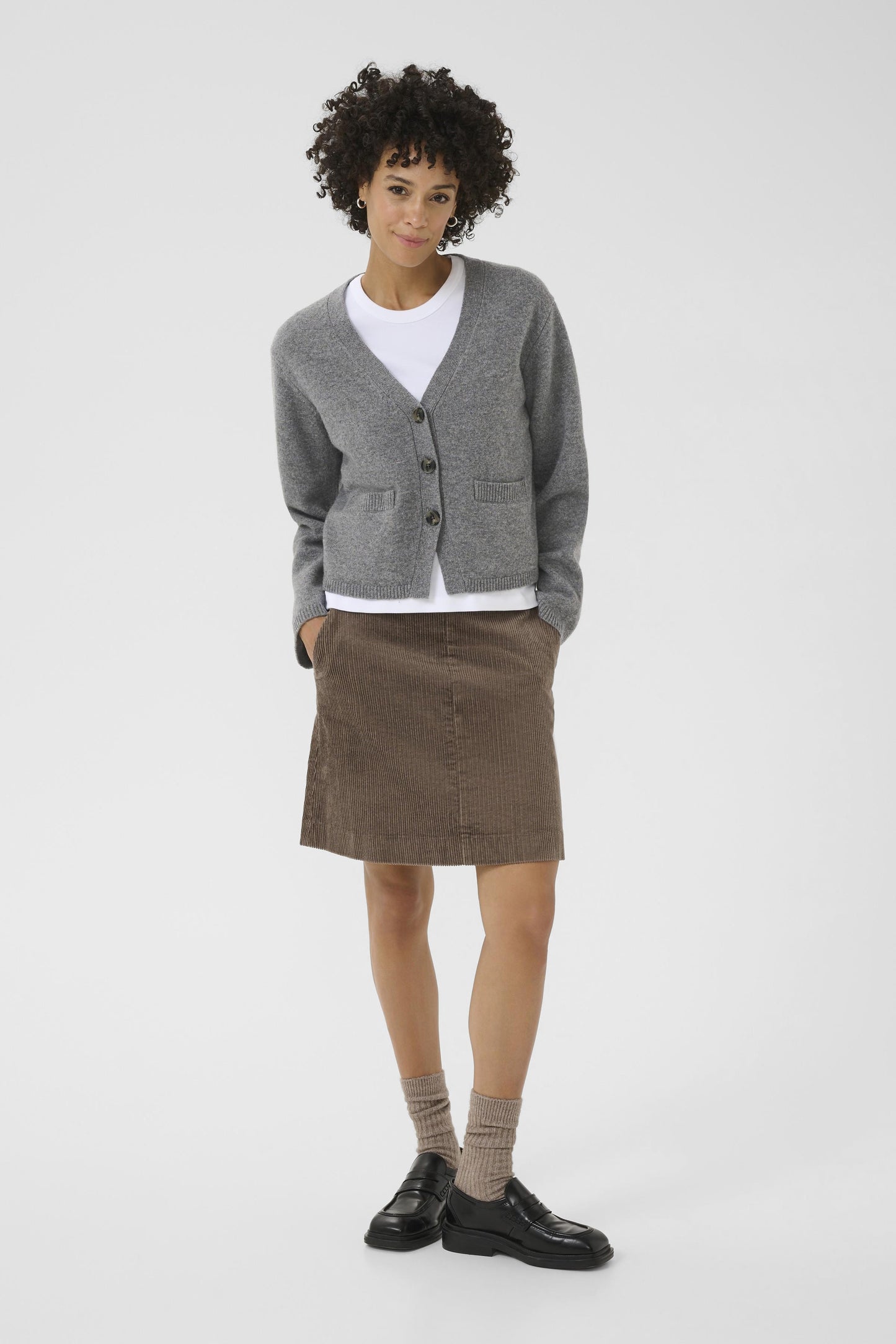 Part Two Sveva Medium Grey Melange Cardigan