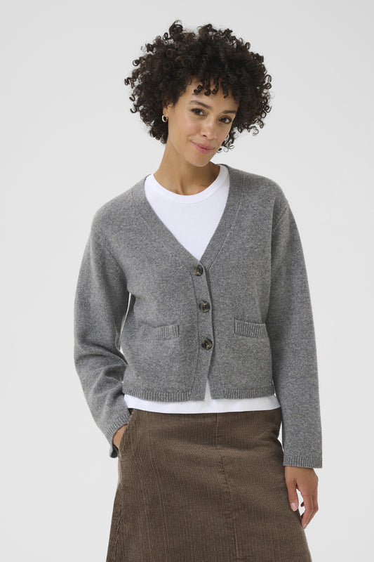 Part Two Sveva Medium Grey Melange Cardigan