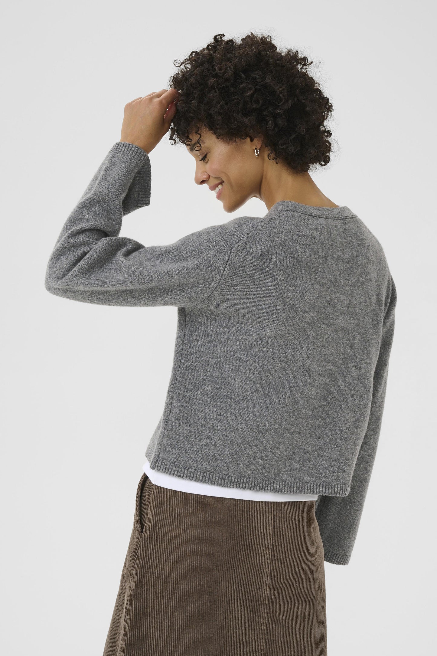 Part Two Sveva Medium Grey Melange Cardigan