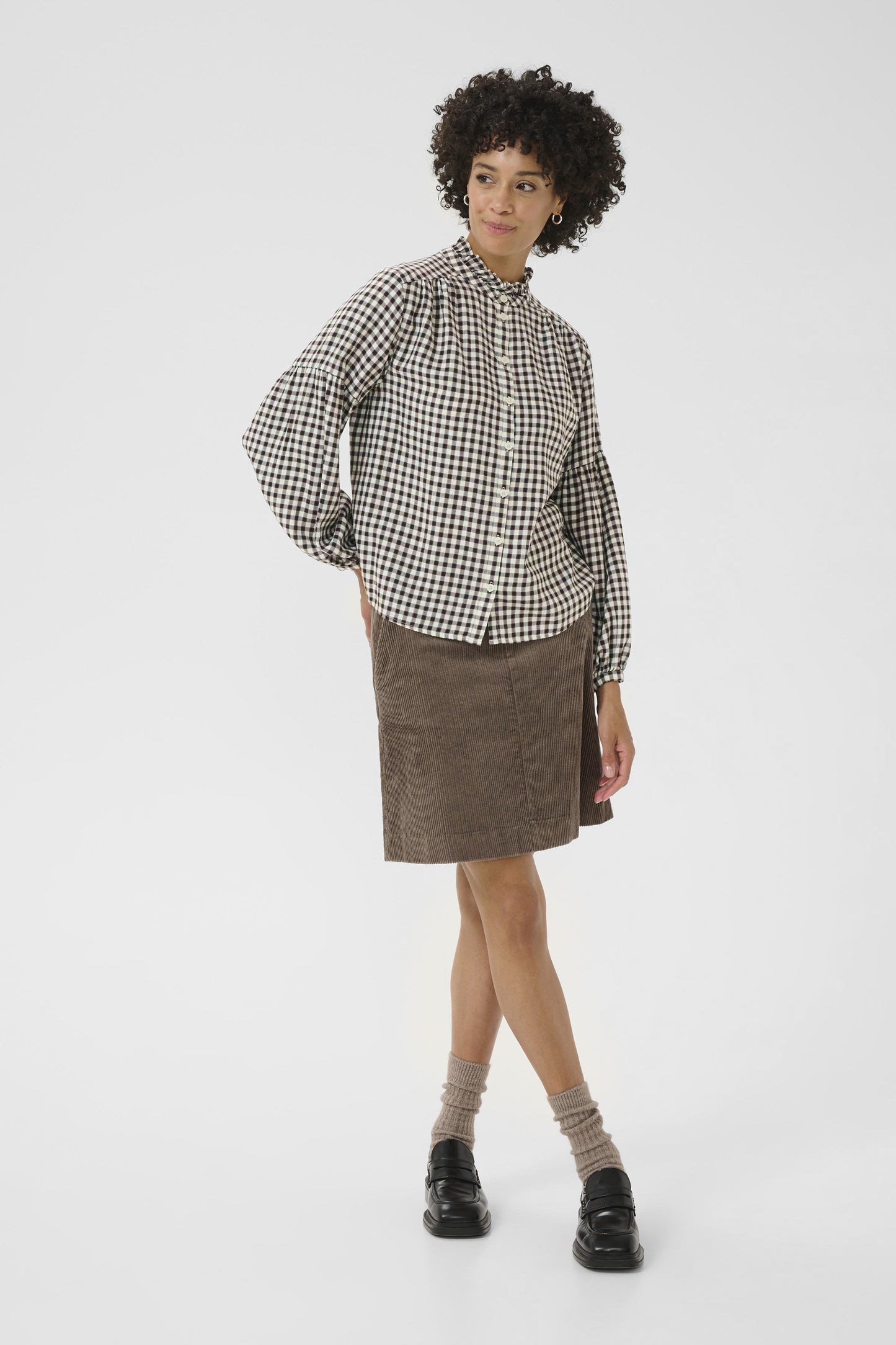 Part Two Samilla Ganache Check Shirt