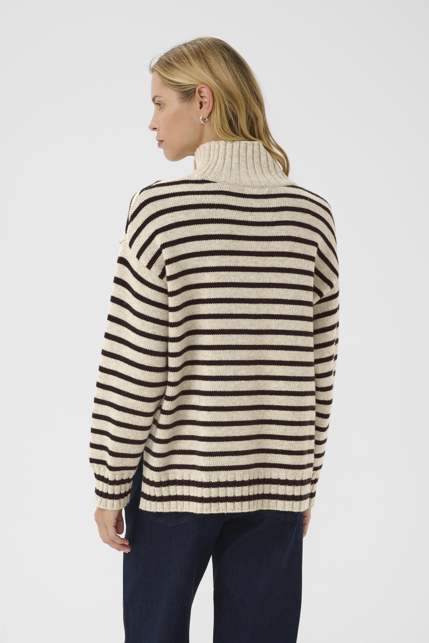 Part Two Lilye French Oak/Ganache Stripe Jumper